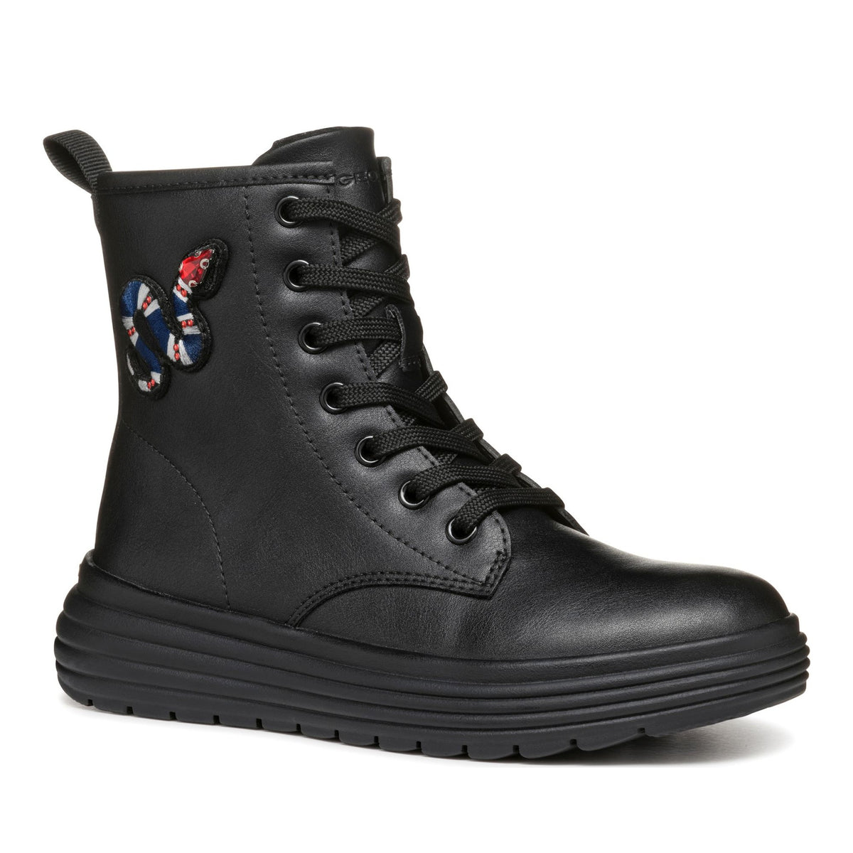 Phaolae Girls' Black Ankle Boots