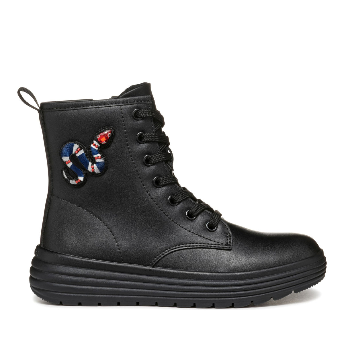 Phaolae Girls' Black Ankle Boots