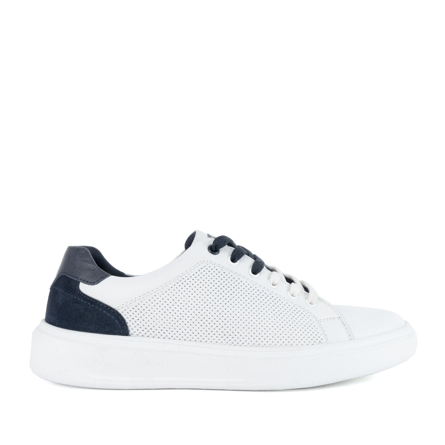 Men's White Wedge Fashion Sneakers