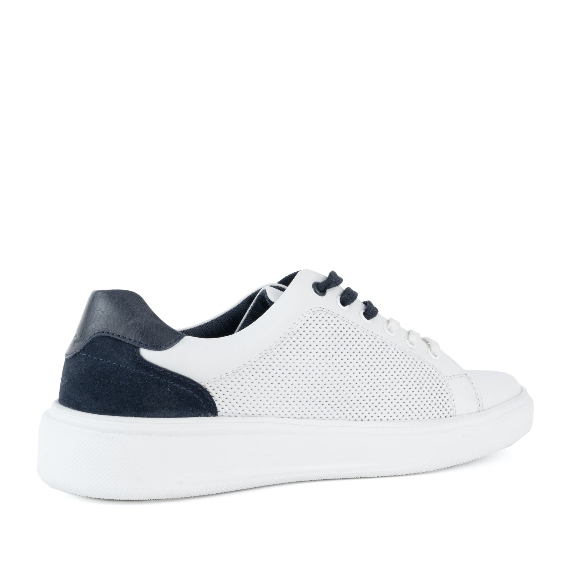 Men's White Wedge Fashion Sneakers