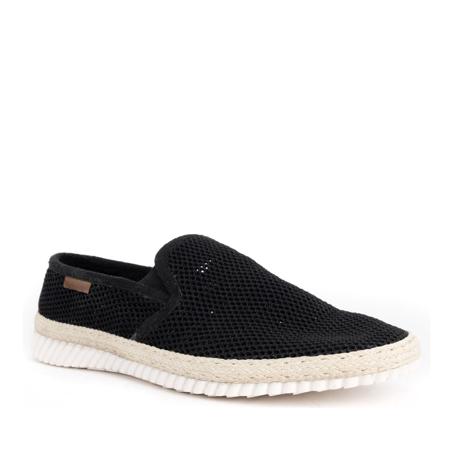 Men's Black Wedge Moccasins