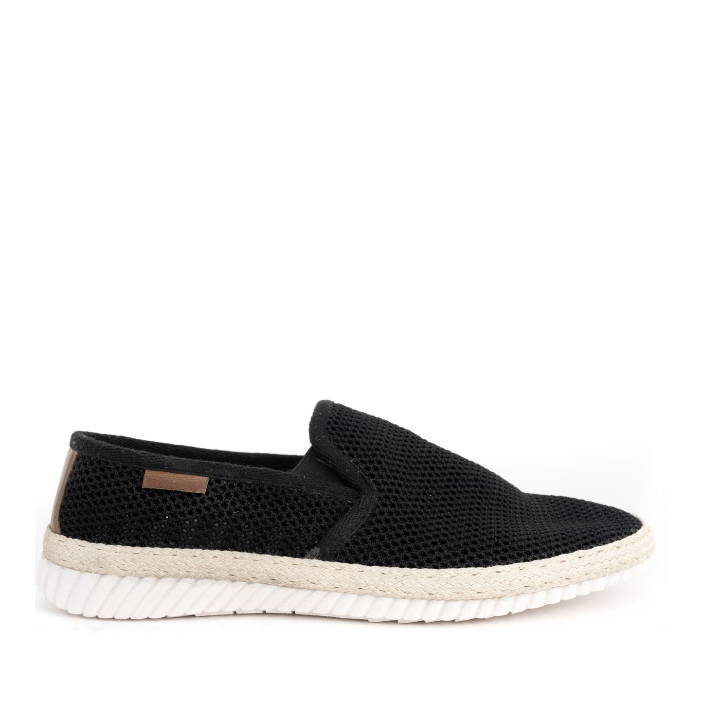 Men's Black Wedge Moccasins