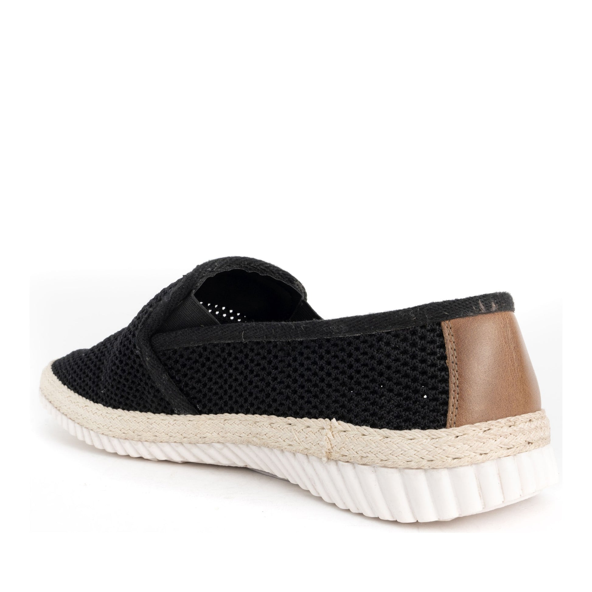 Men's Black Wedge Moccasins