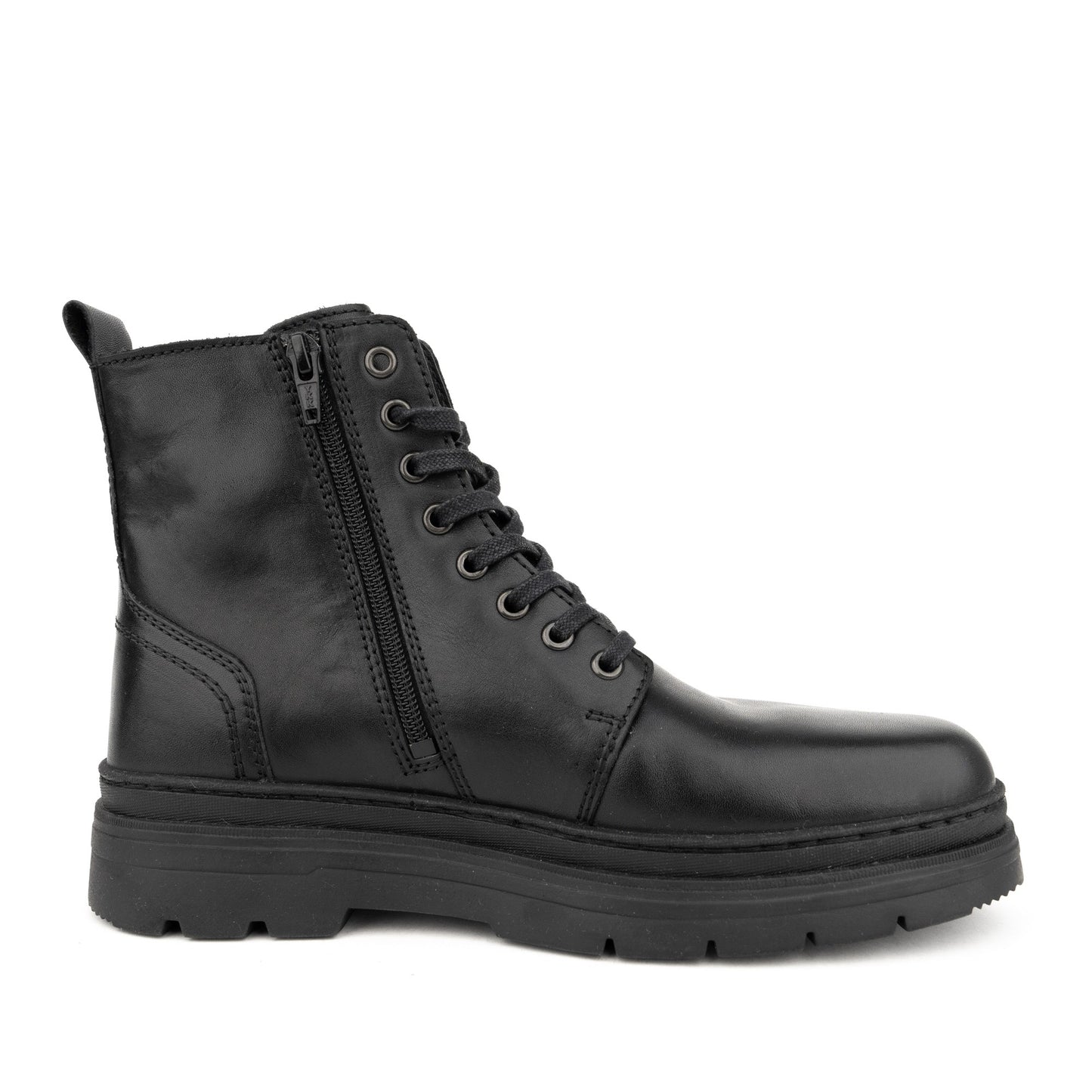 Men's Black Wedge Ankle Boots