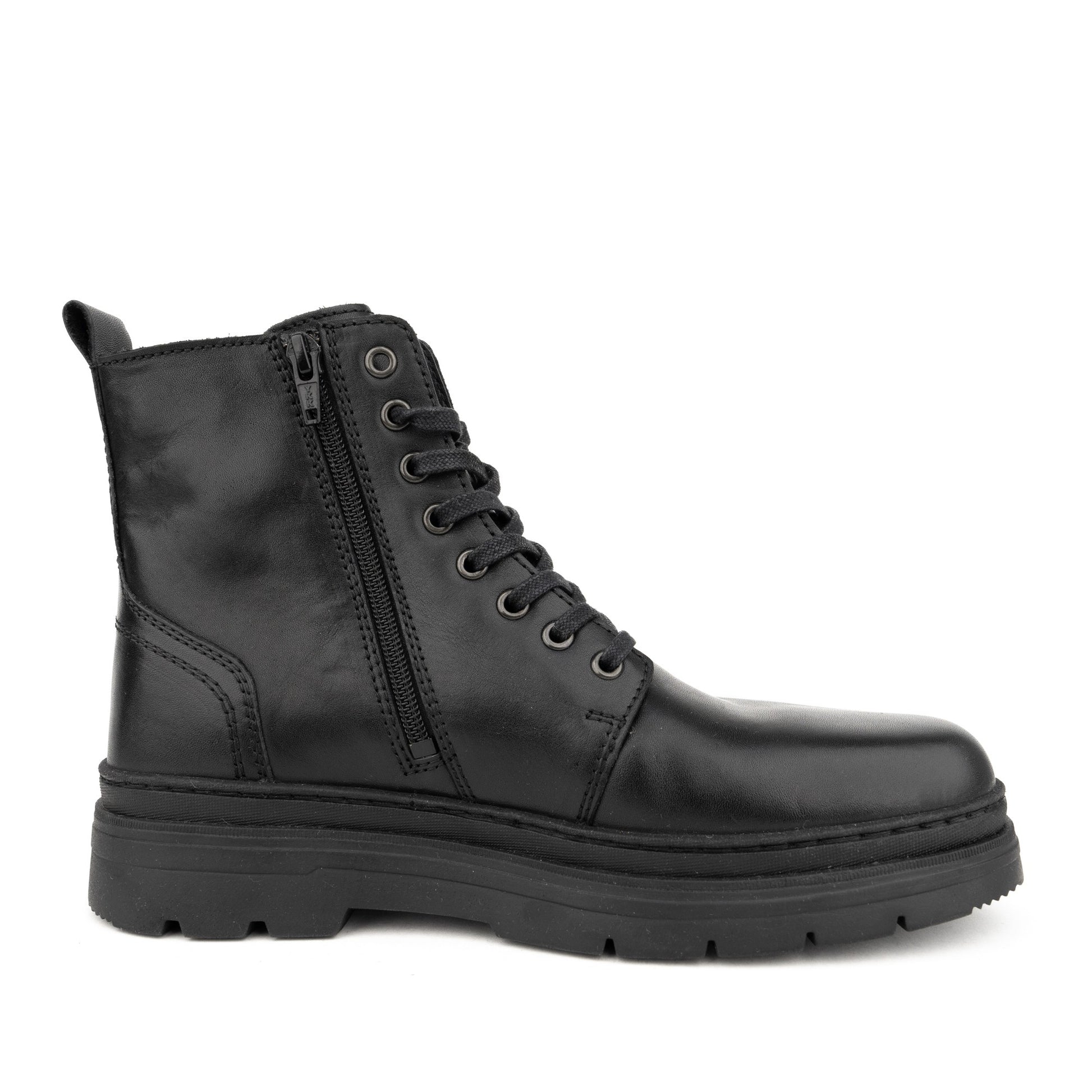 Men's Black Wedge Ankle Boots