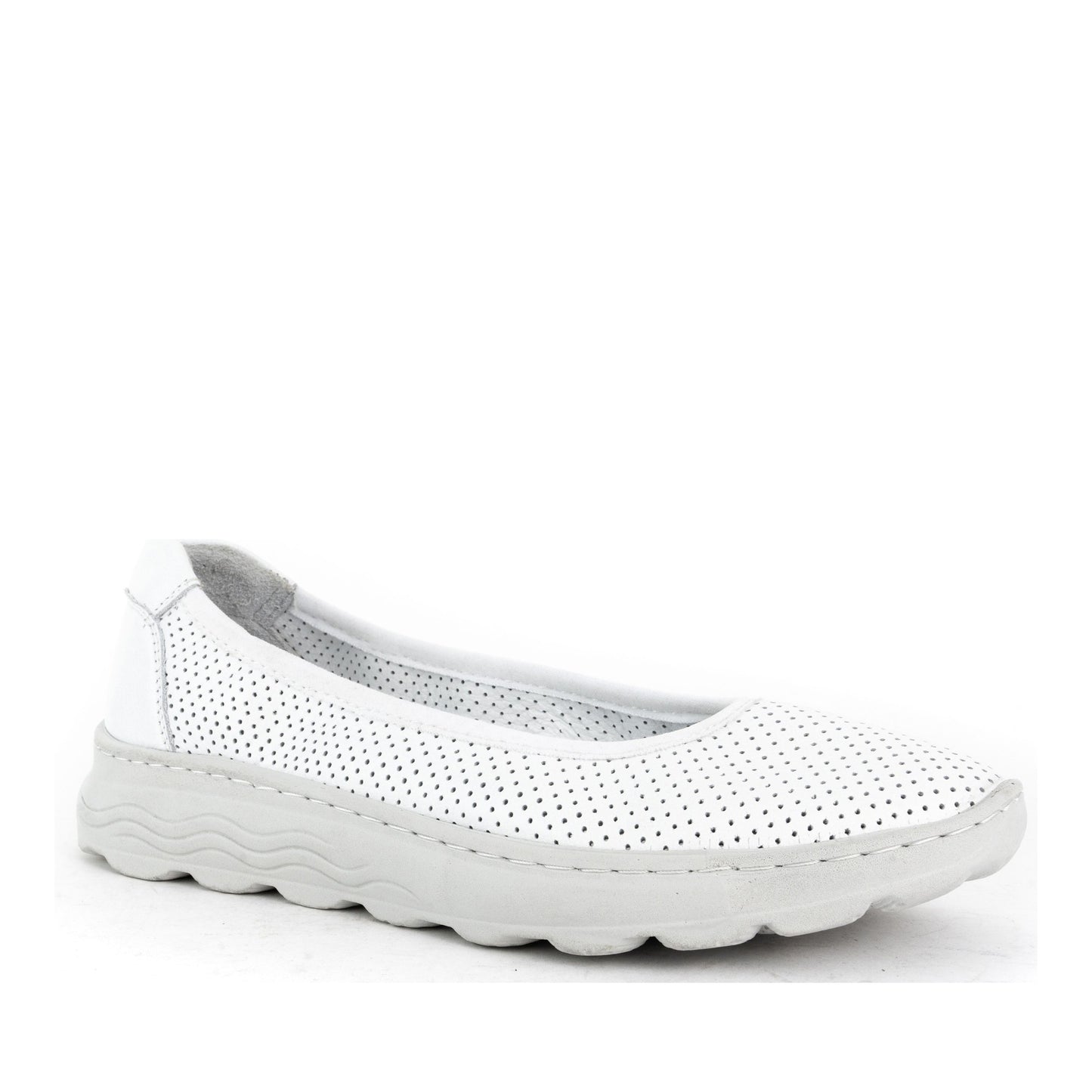 Women's White Ballet Flats
