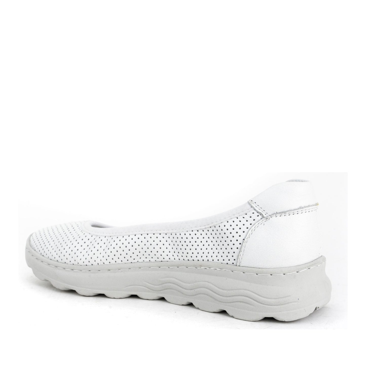 Women's White Ballet Flats