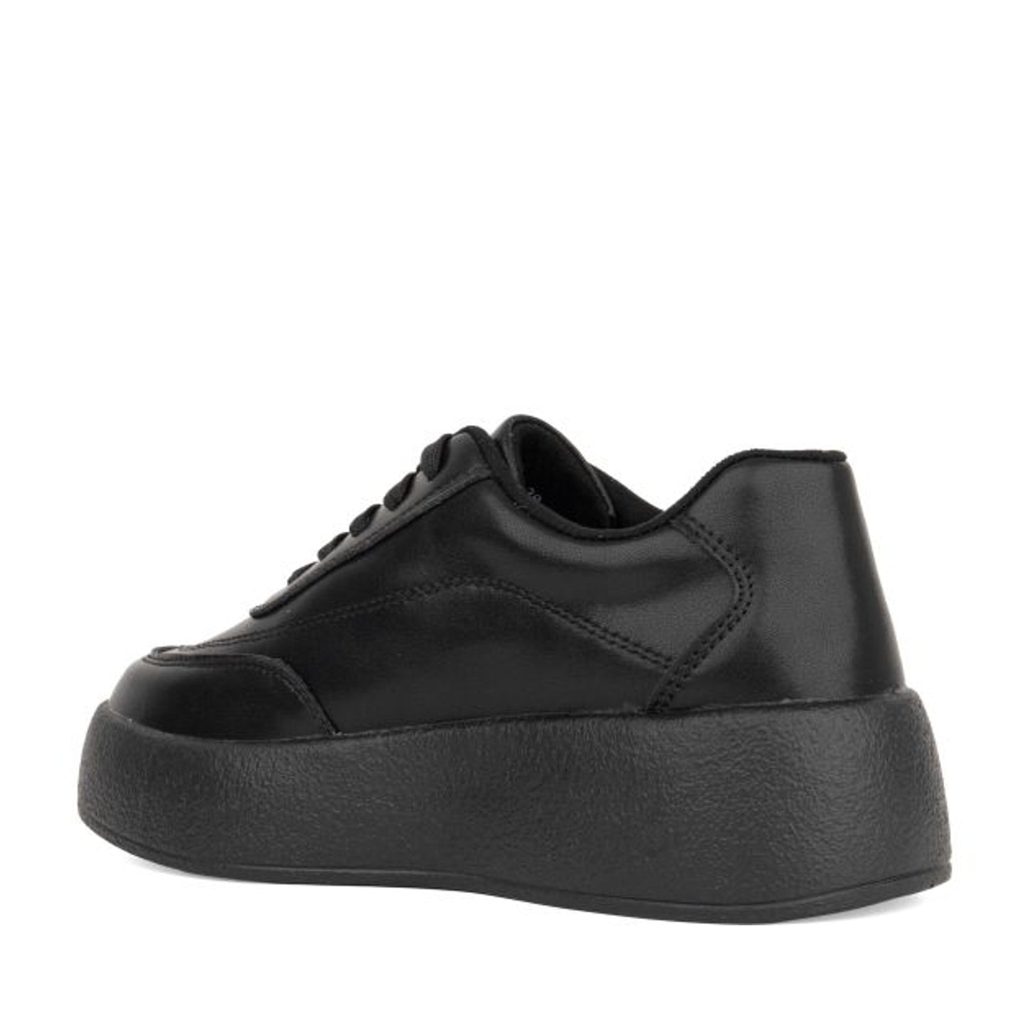 Women's Black Wedge Fashion Sneakers