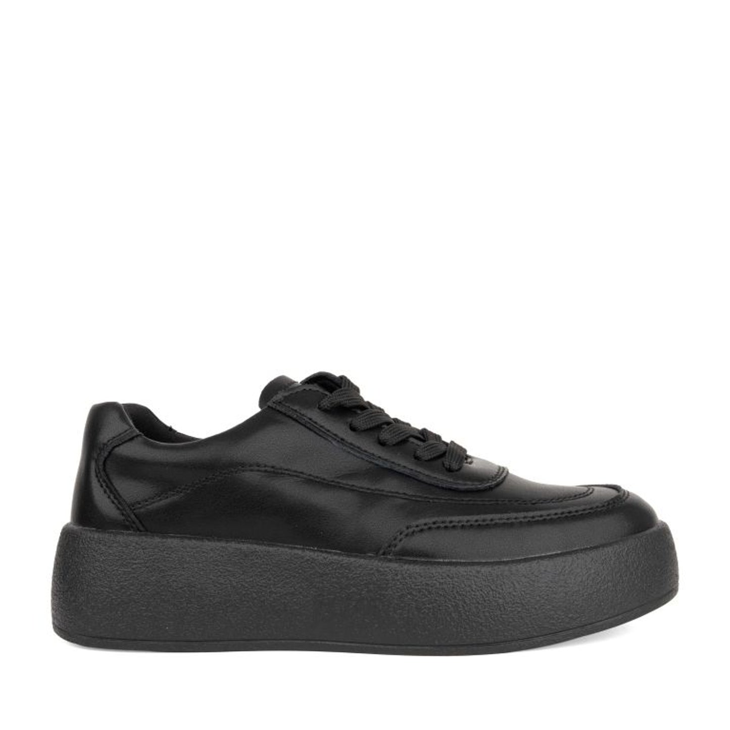 Women's Black Wedge Fashion Sneakers