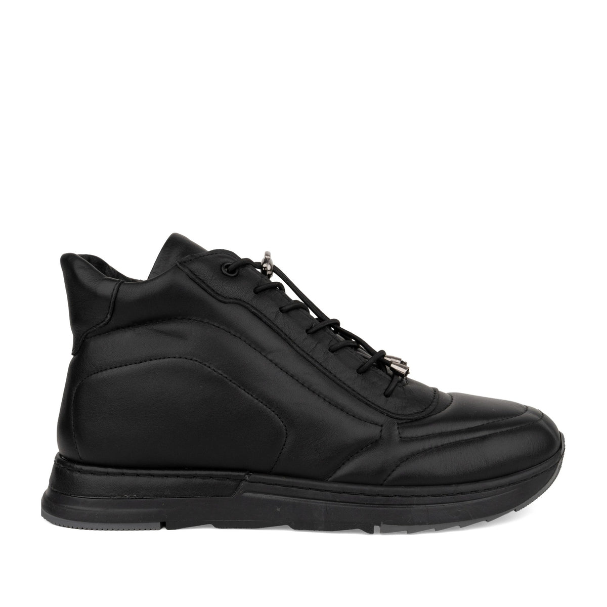 black casual closed booties