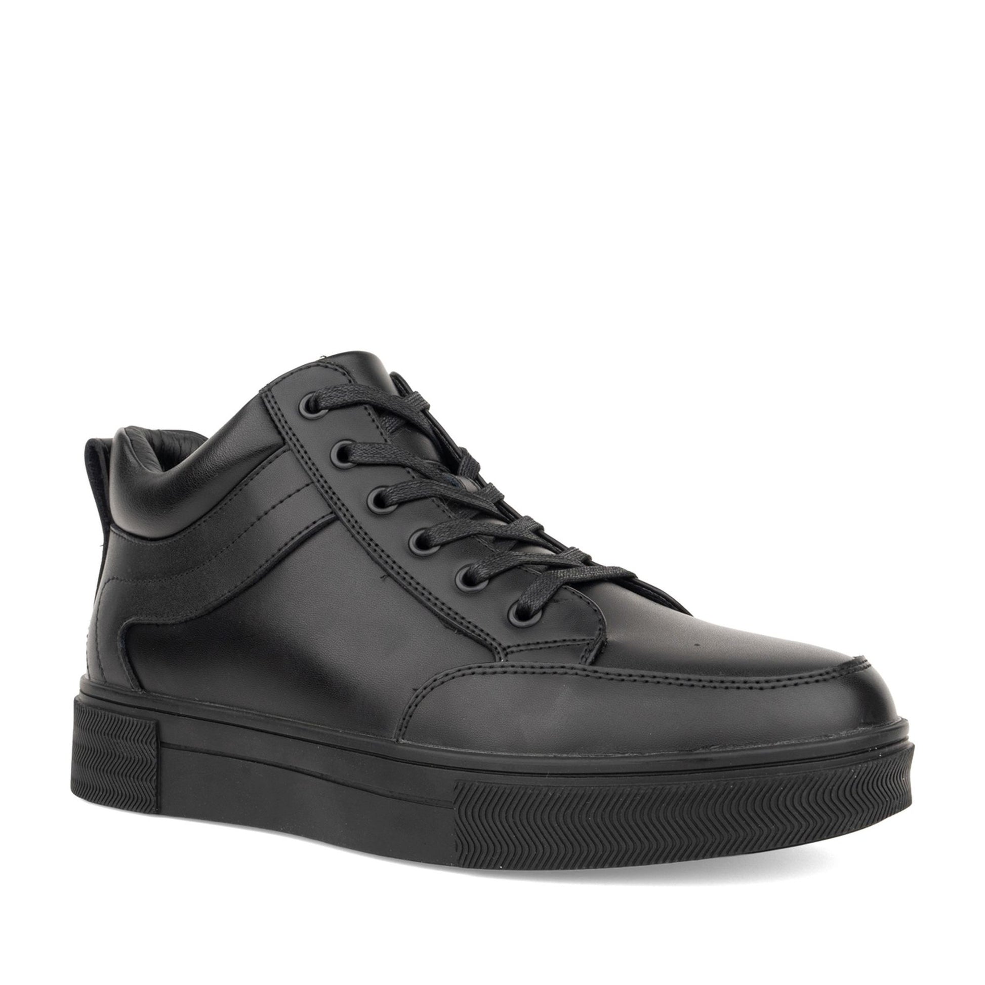 Men's Black High Fashion Sneakers