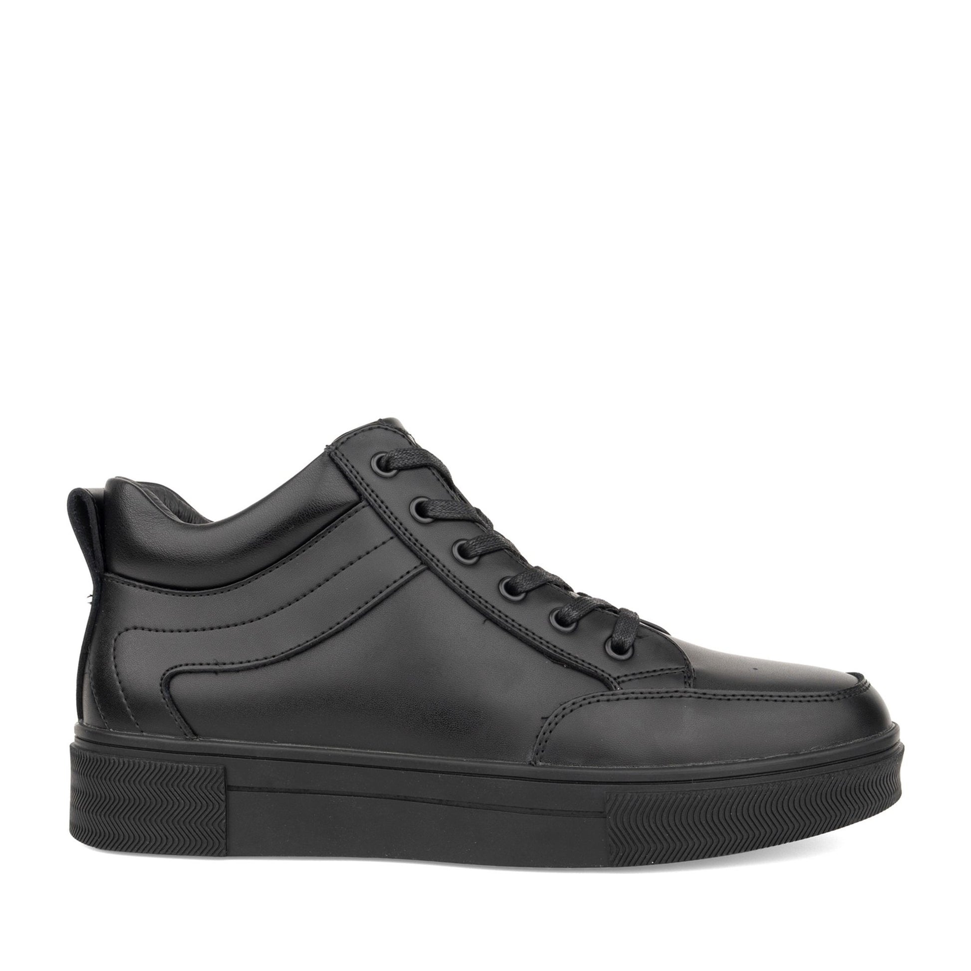 Men's Black High Fashion Sneakers