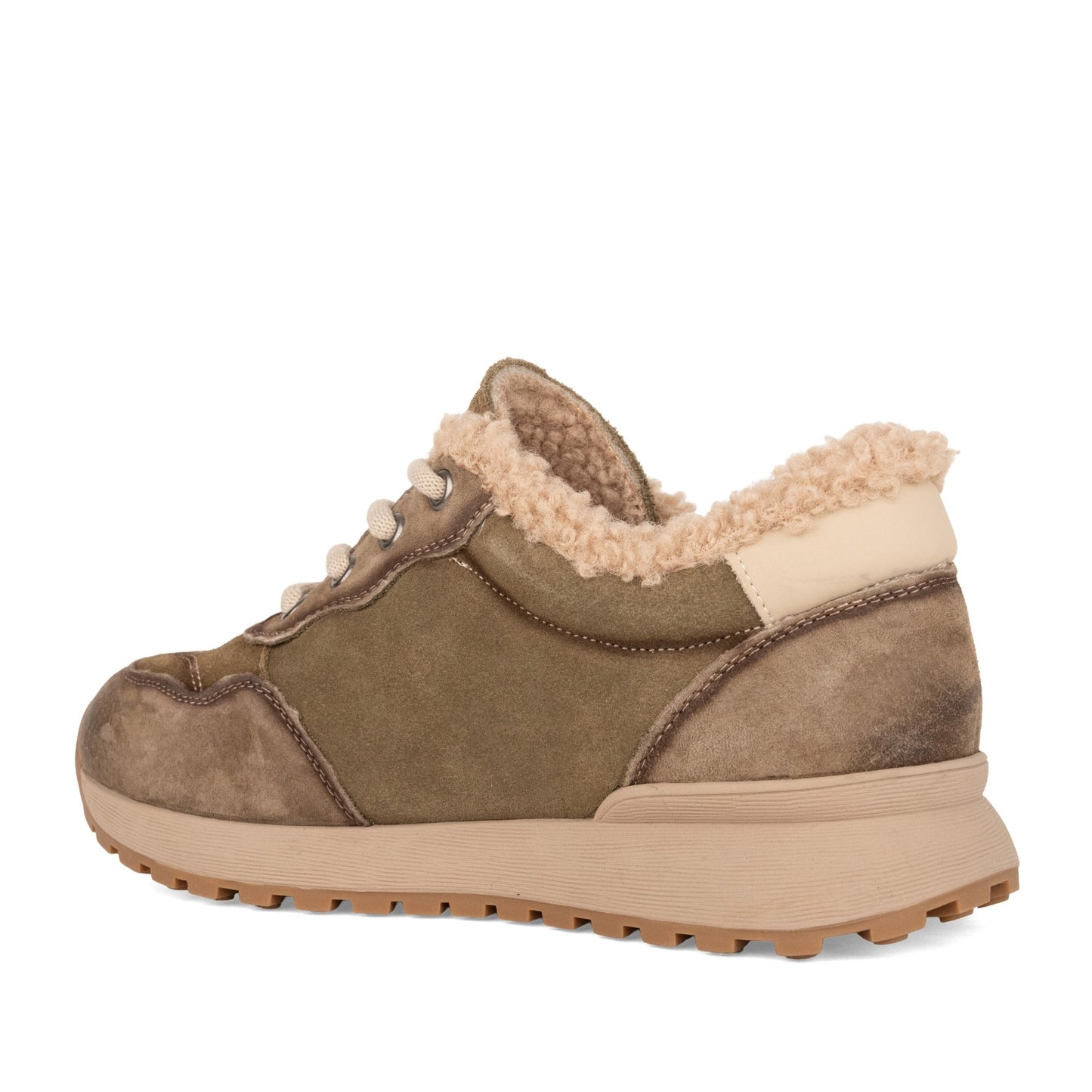 Women's Green Warm Shoes