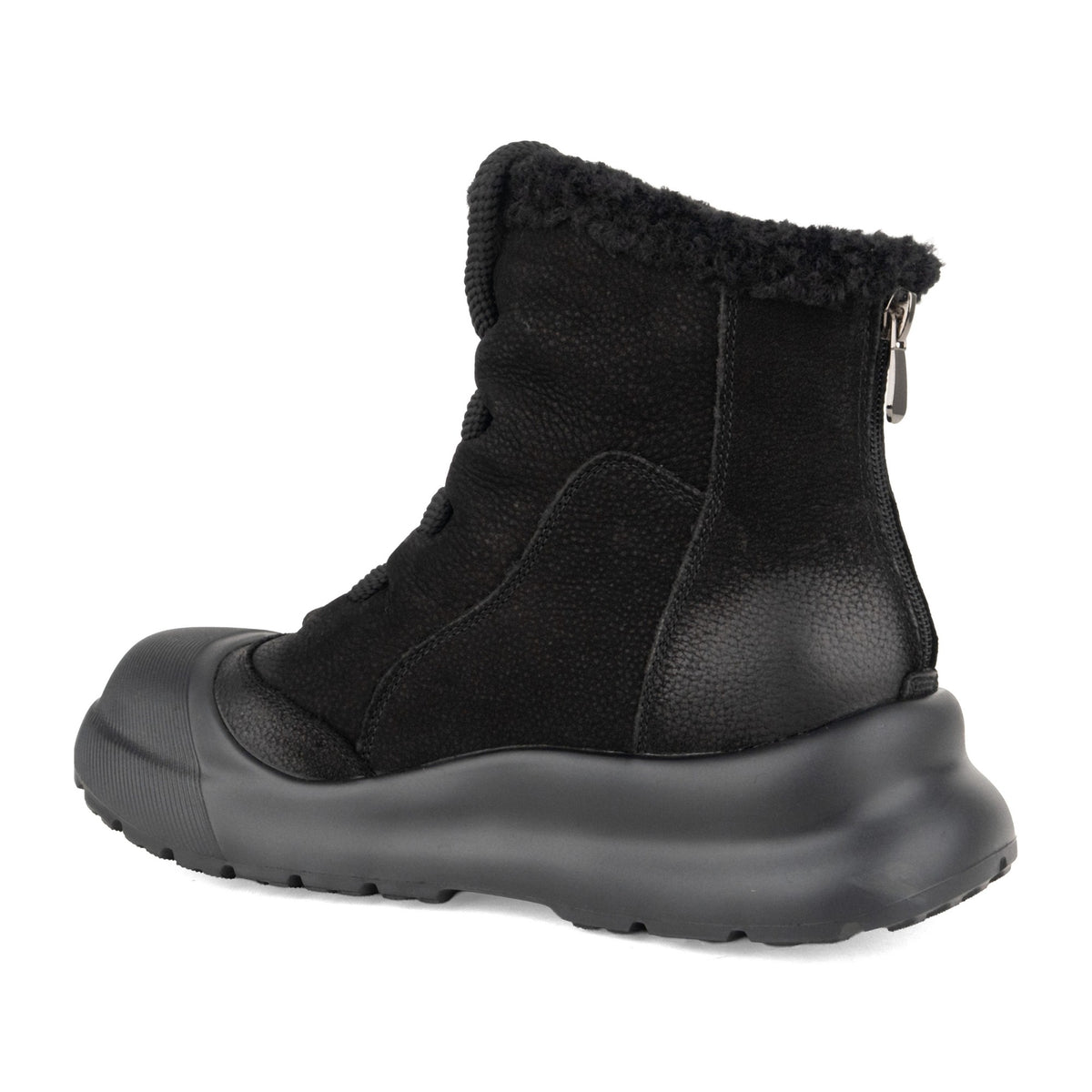 Women's Black Wedge Ankle Boots