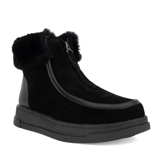 Women's Black Wedge Ankle Boots