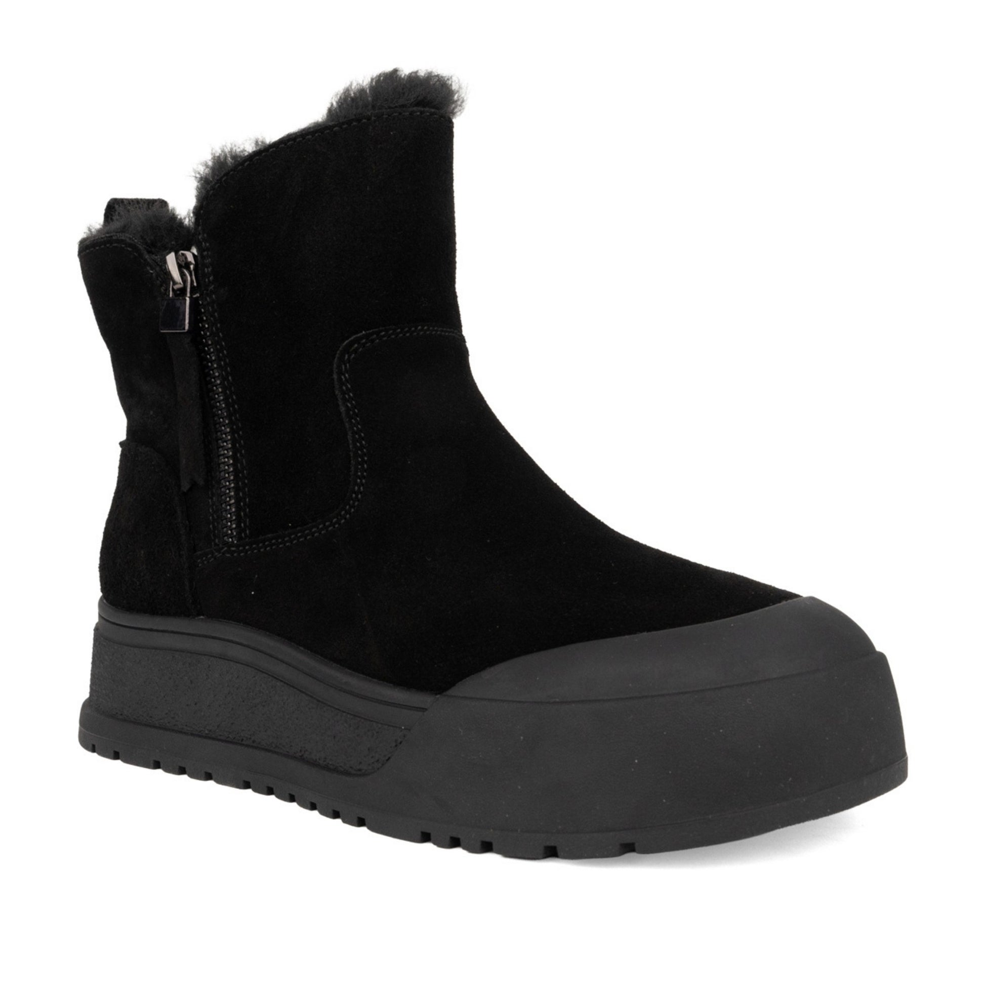 Women's Black Wedge Ankle Boots