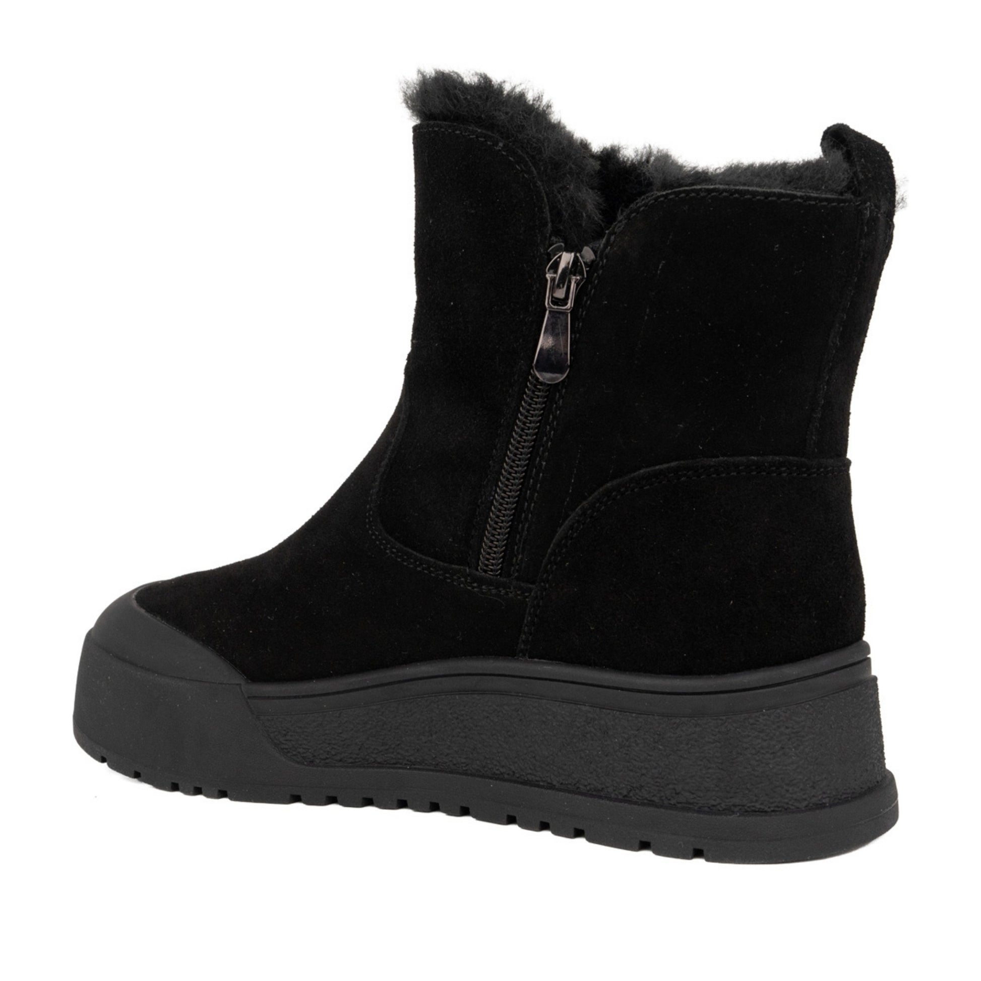Women's Black Wedge Ankle Boots