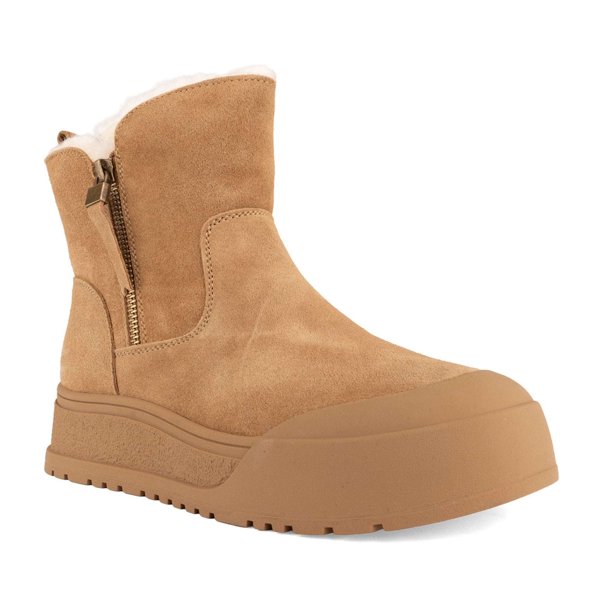 Women's Brown Wedge Ankle Boots