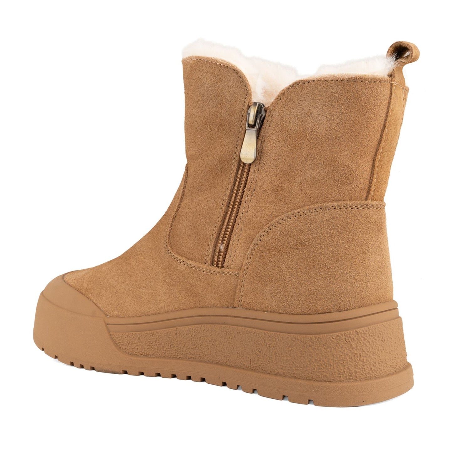 Women's Brown Wedge Ankle Boots