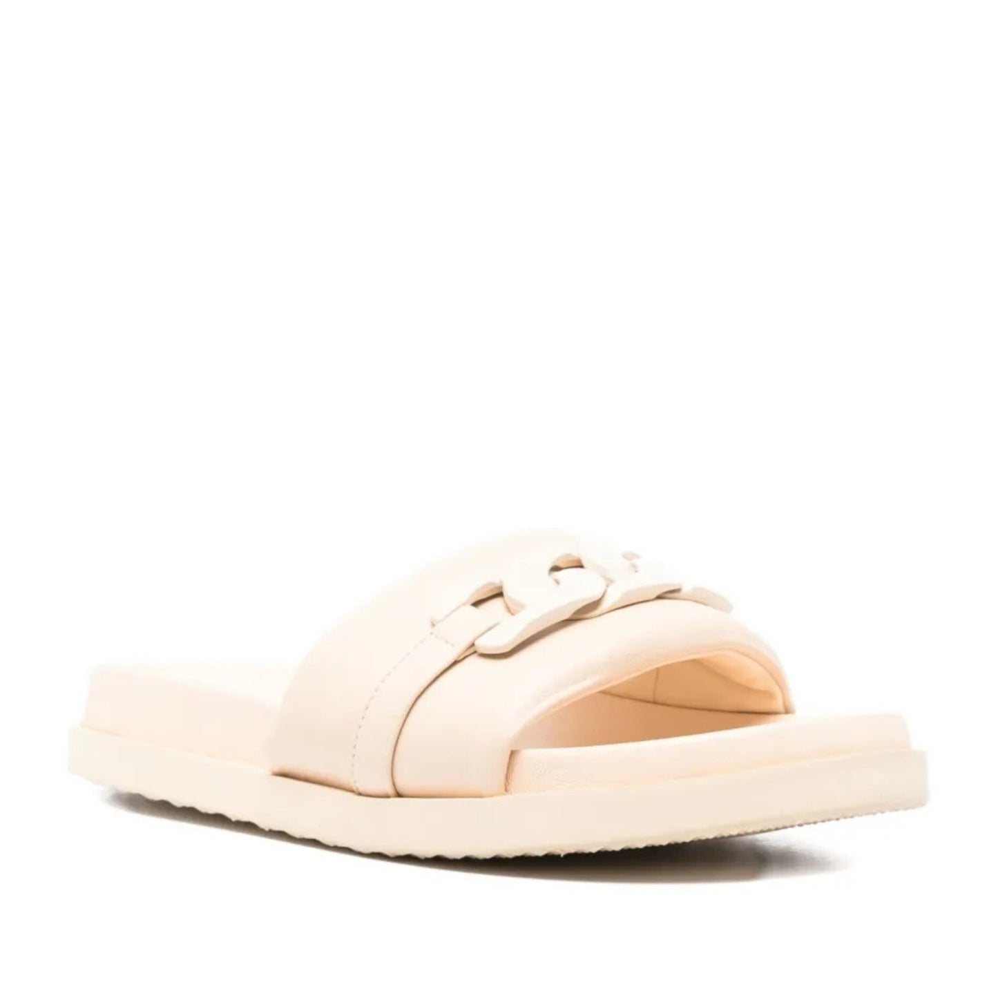 Gemma Women's Beige Wedge Open-Toe Slippers