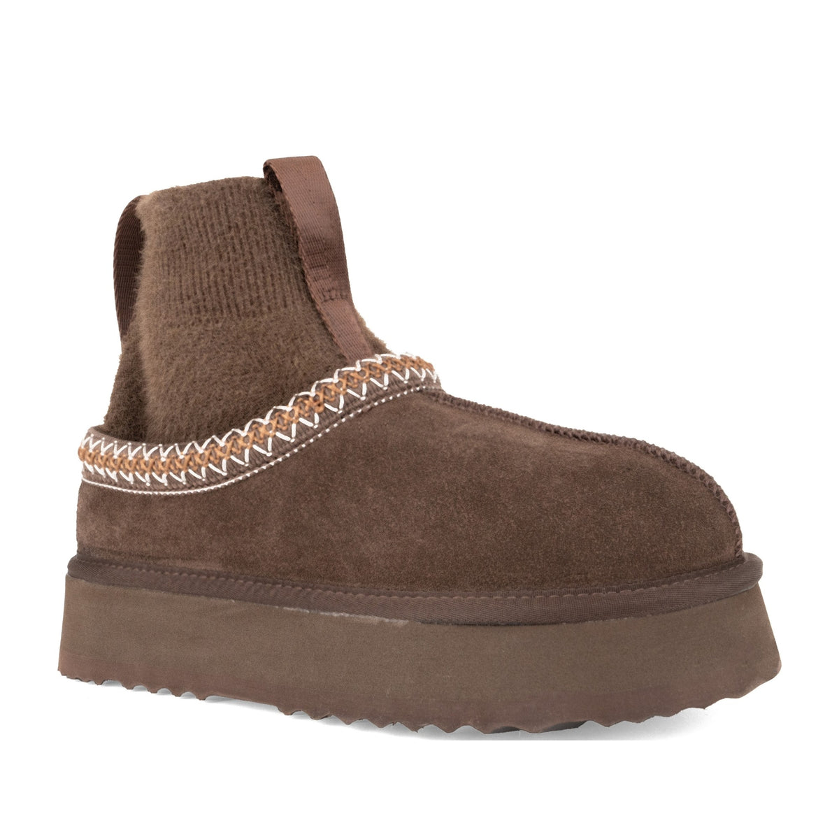 Women's Brown Warm Ankle Boots
