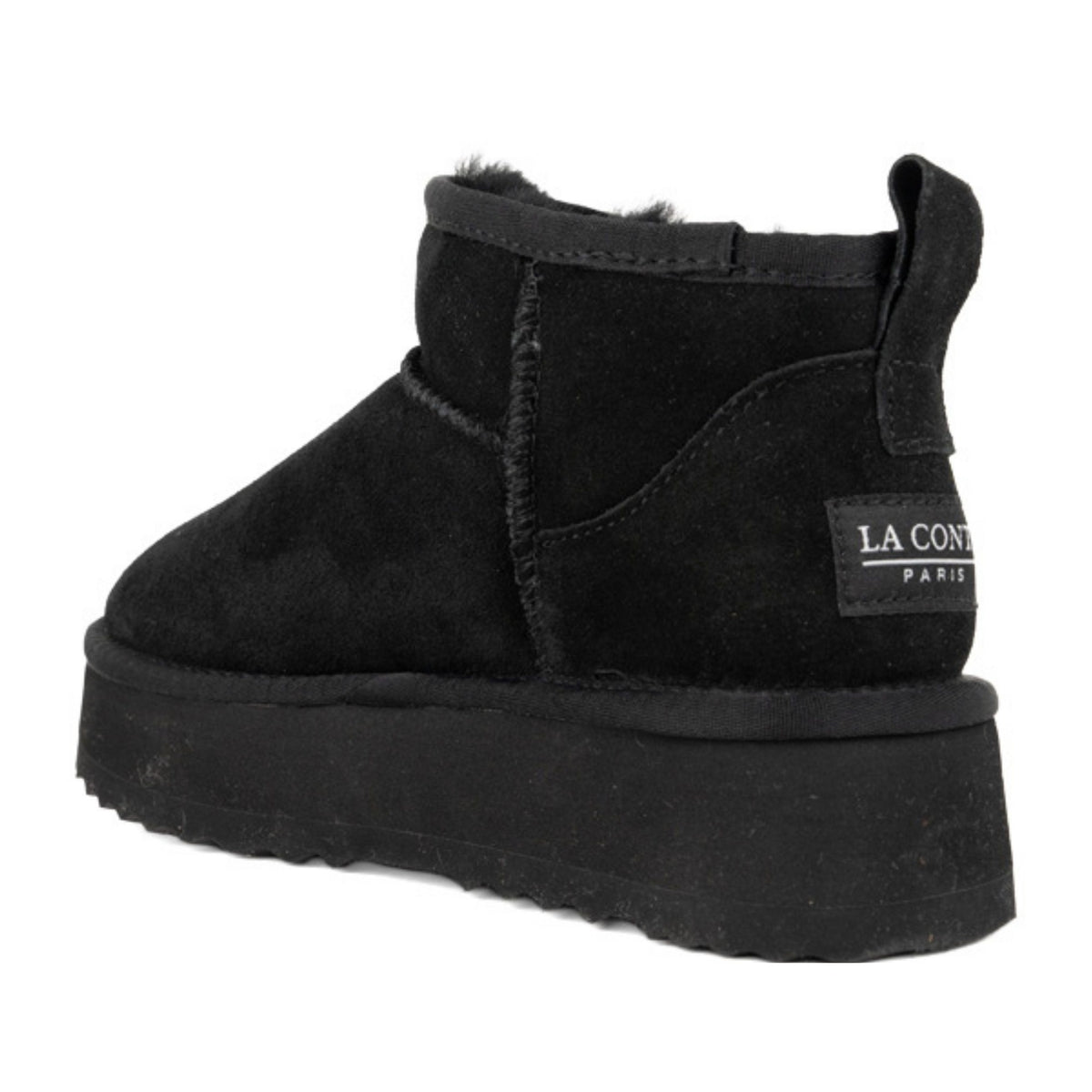 Women's Black Warm Ankle Boots