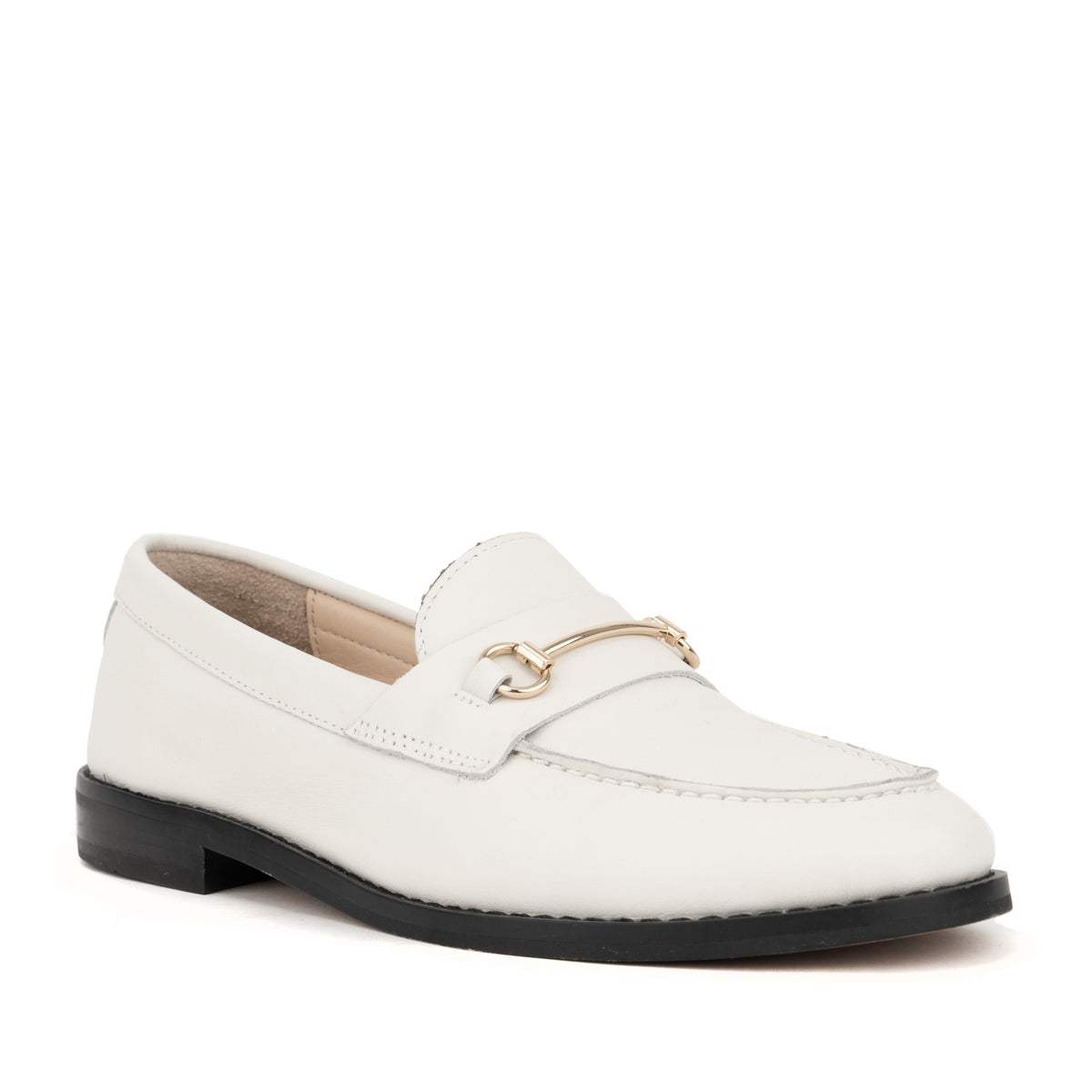 beige casual closed loafers