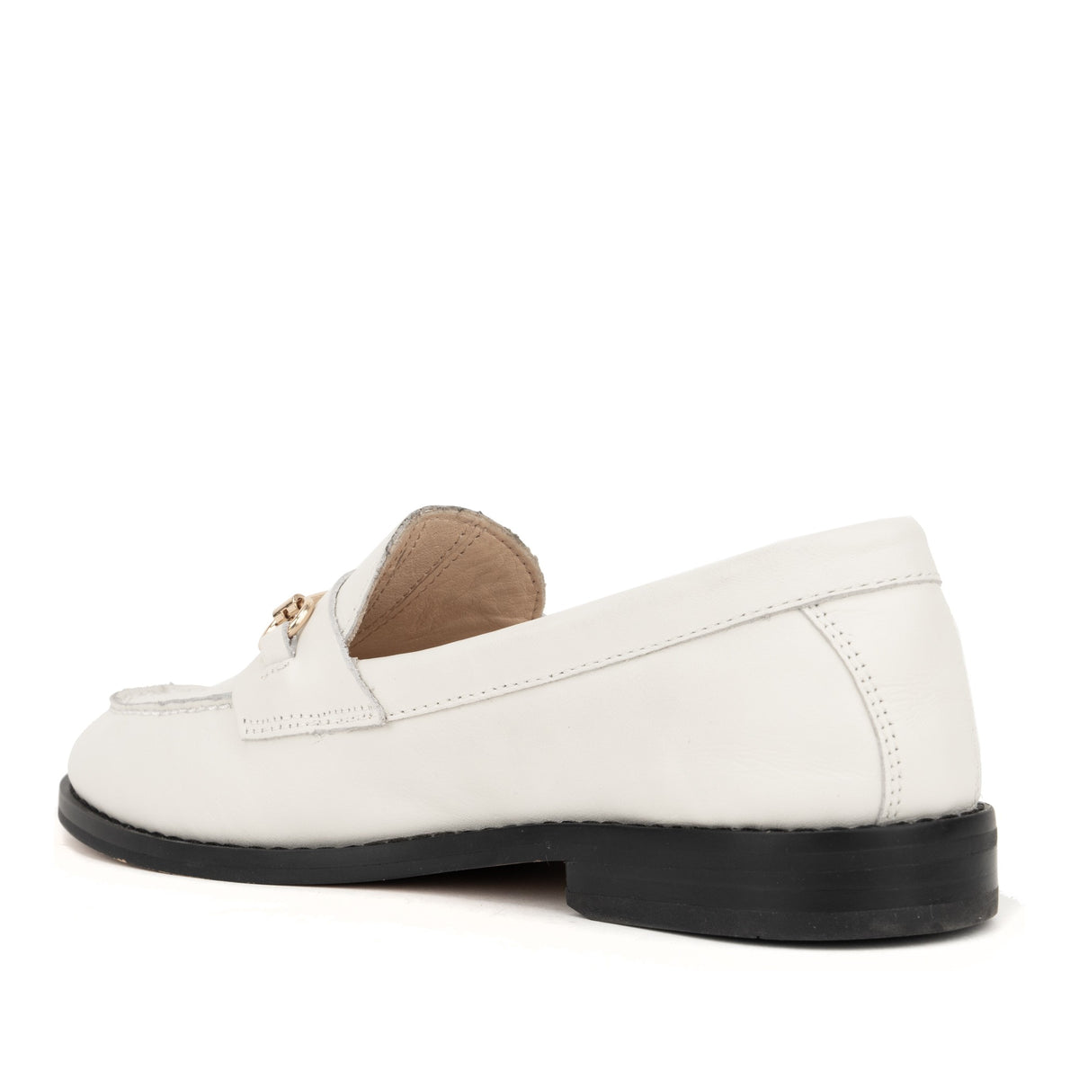 beige casual closed loafers