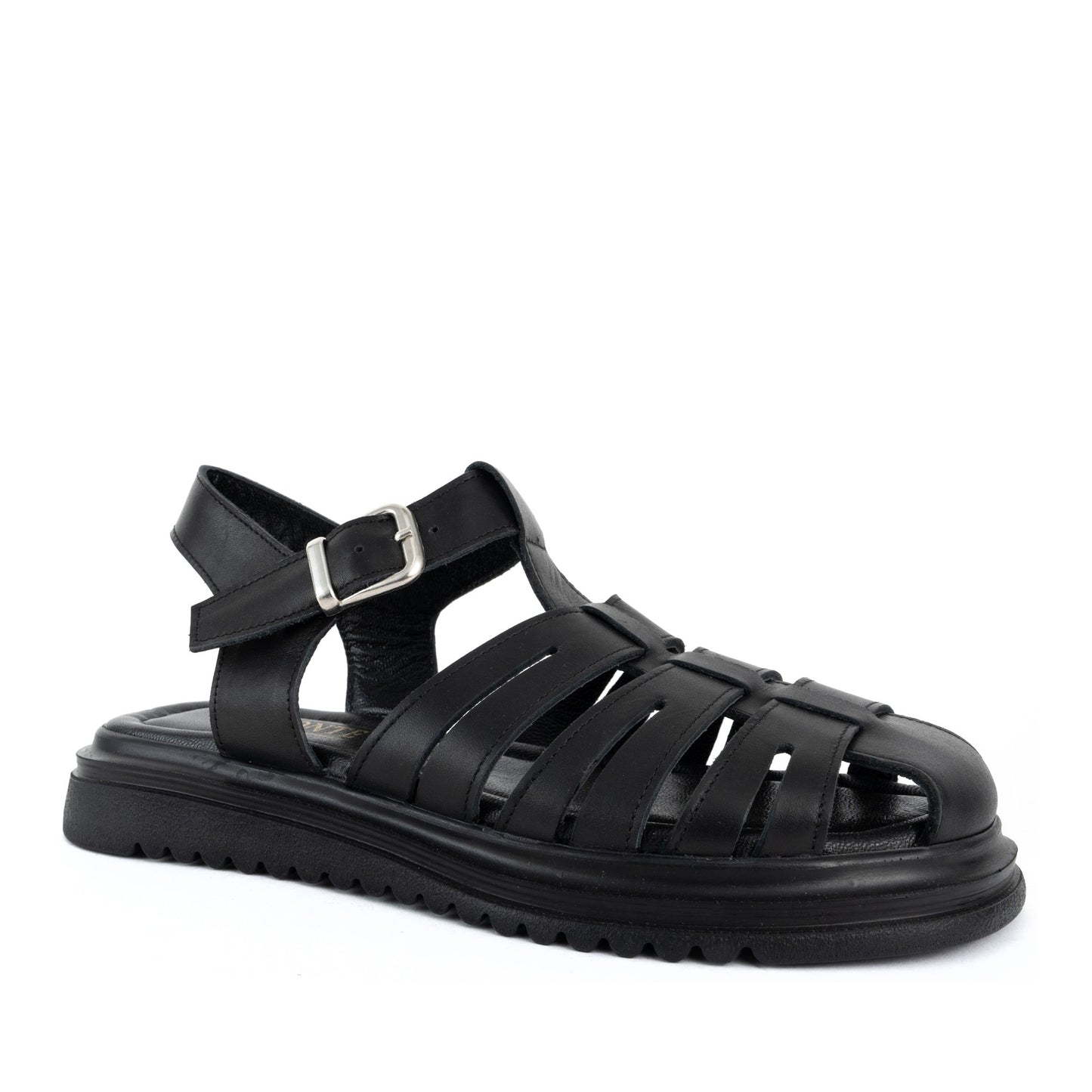 Women's Black Open-Toe Sandals