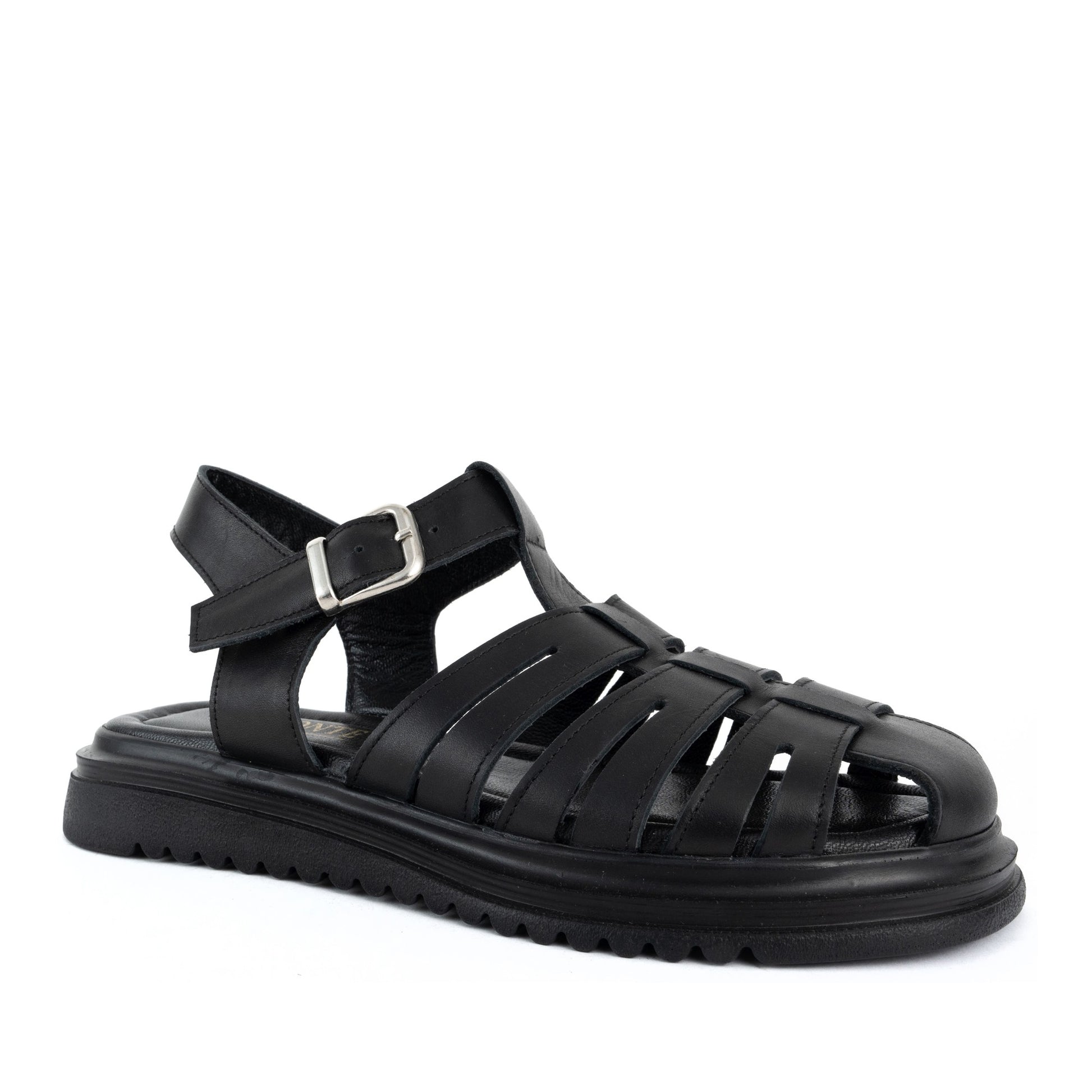 Women's Black Open-Toe Sandals