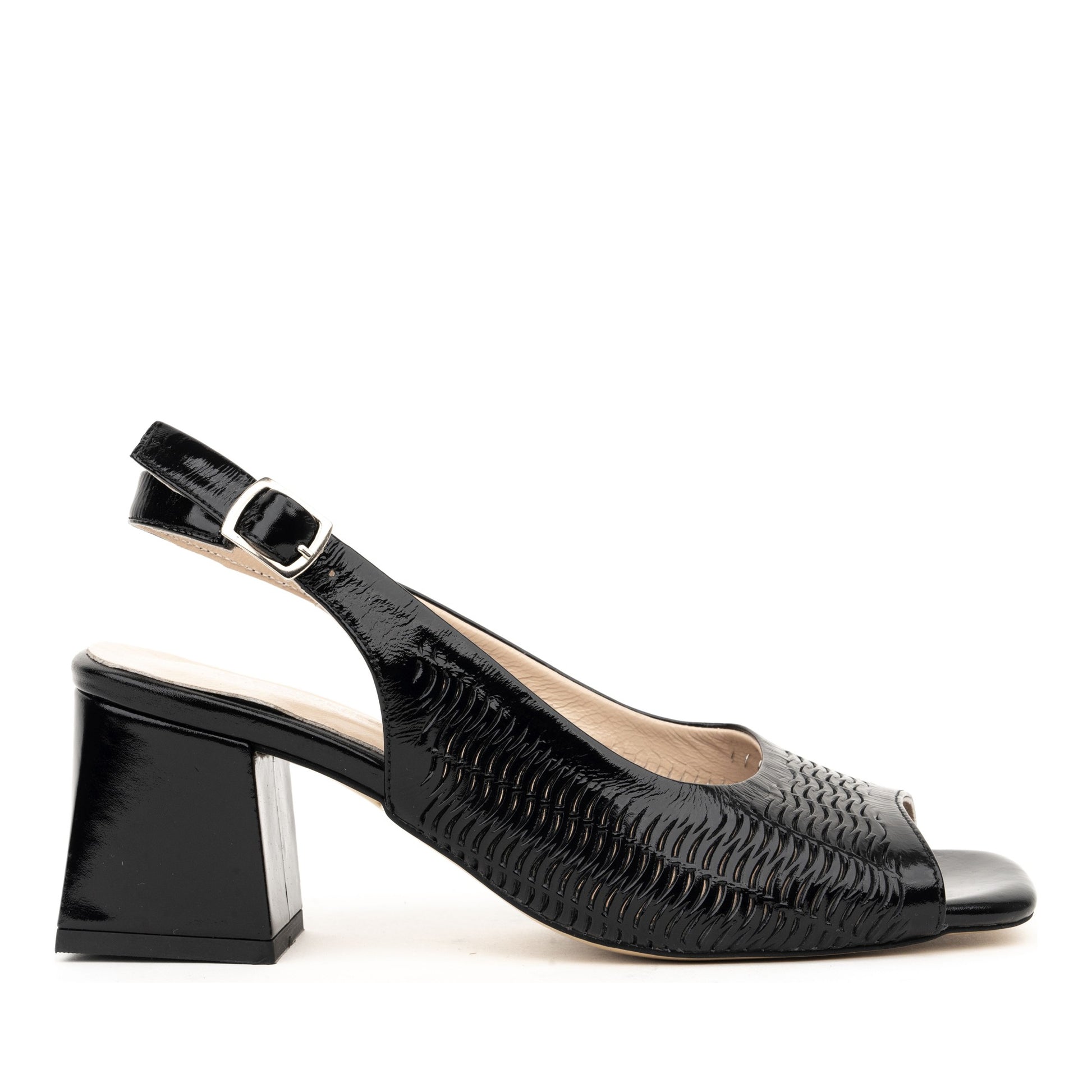 Women's Black Dress Open-Toe Sandals