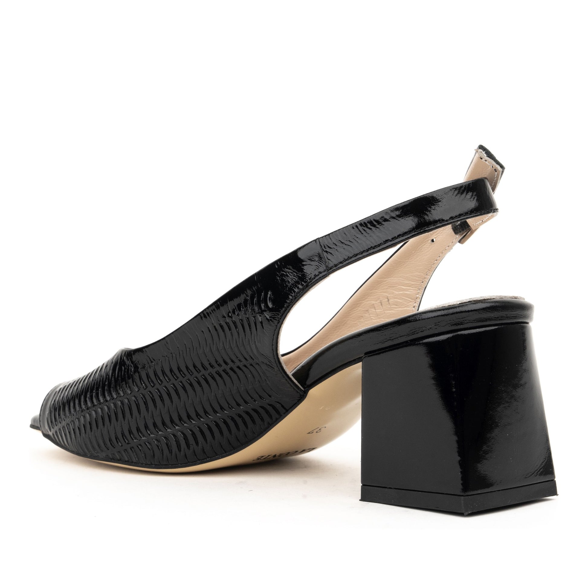 Women's Black Dress Open-Toe Sandals