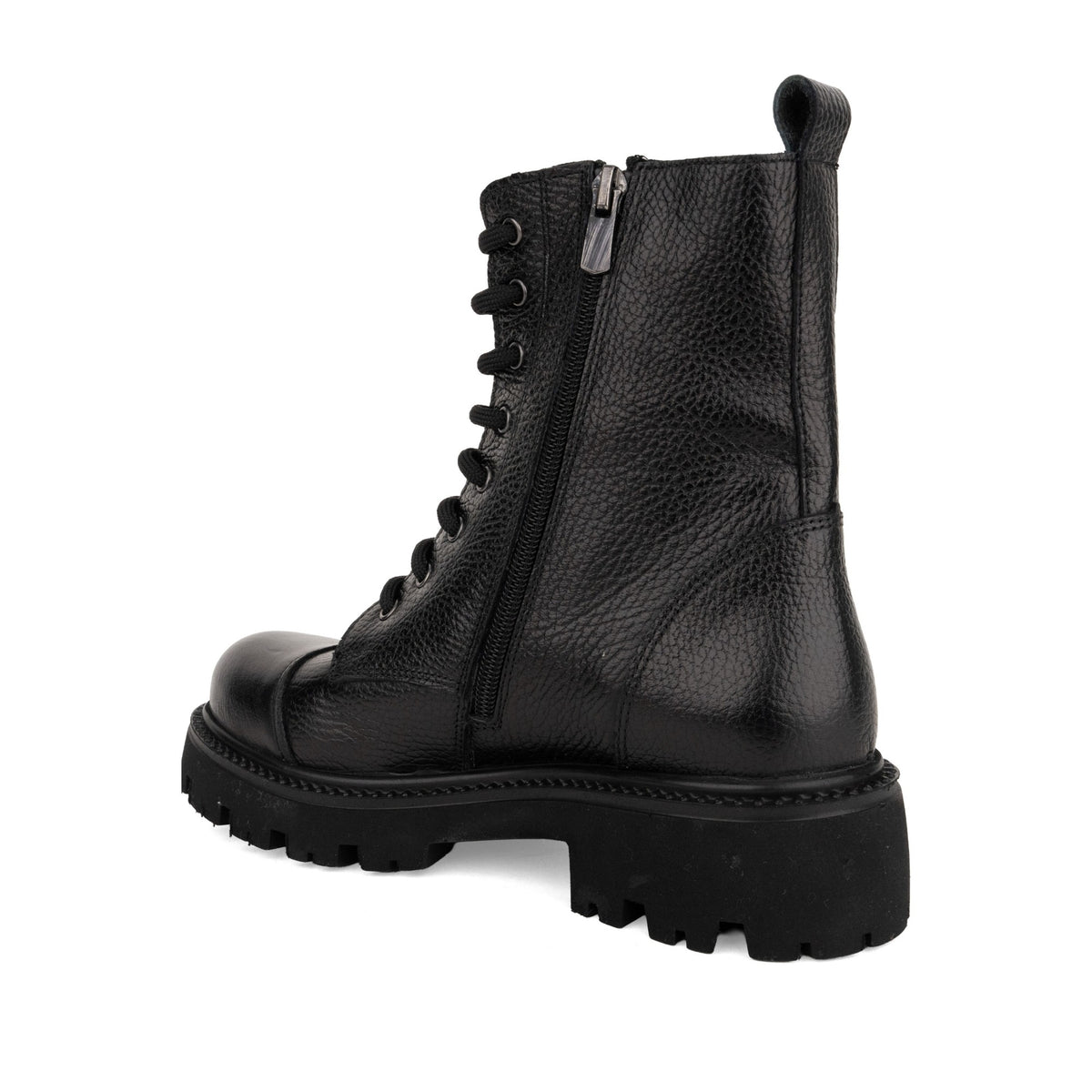 black casual closed booties