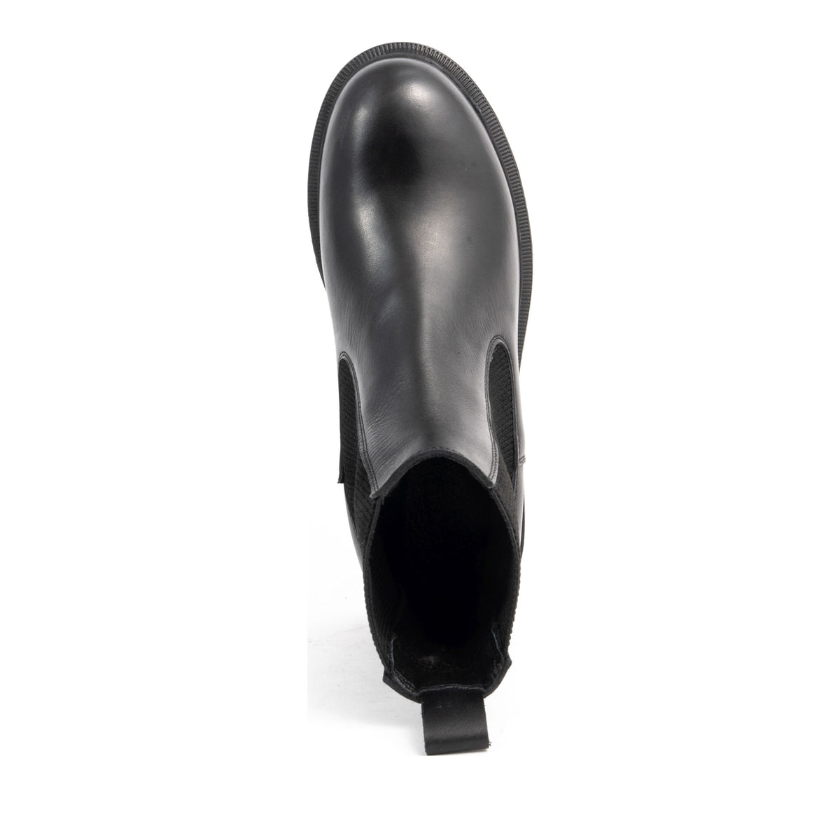 black casual closed booties