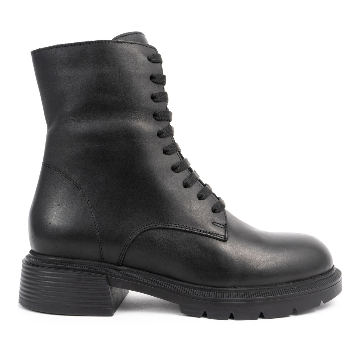 black casual closed booties