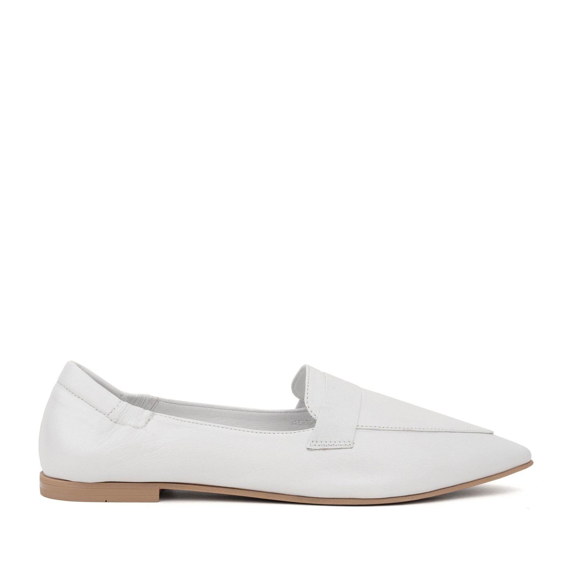 Women's White Ballet Flats
