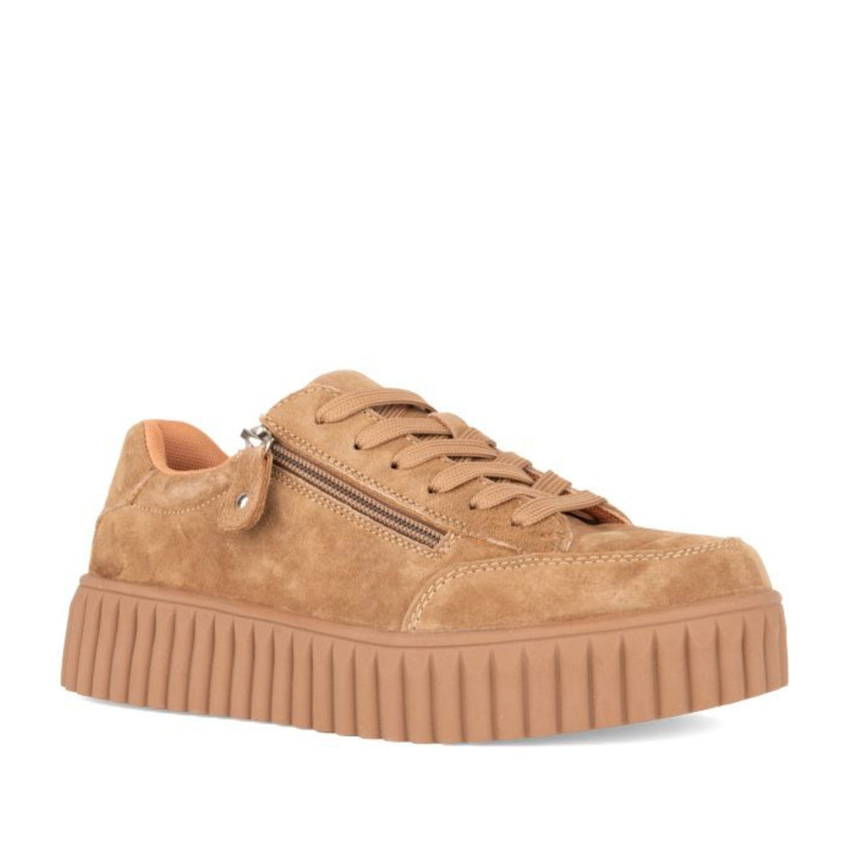 brown casual closed sneakers