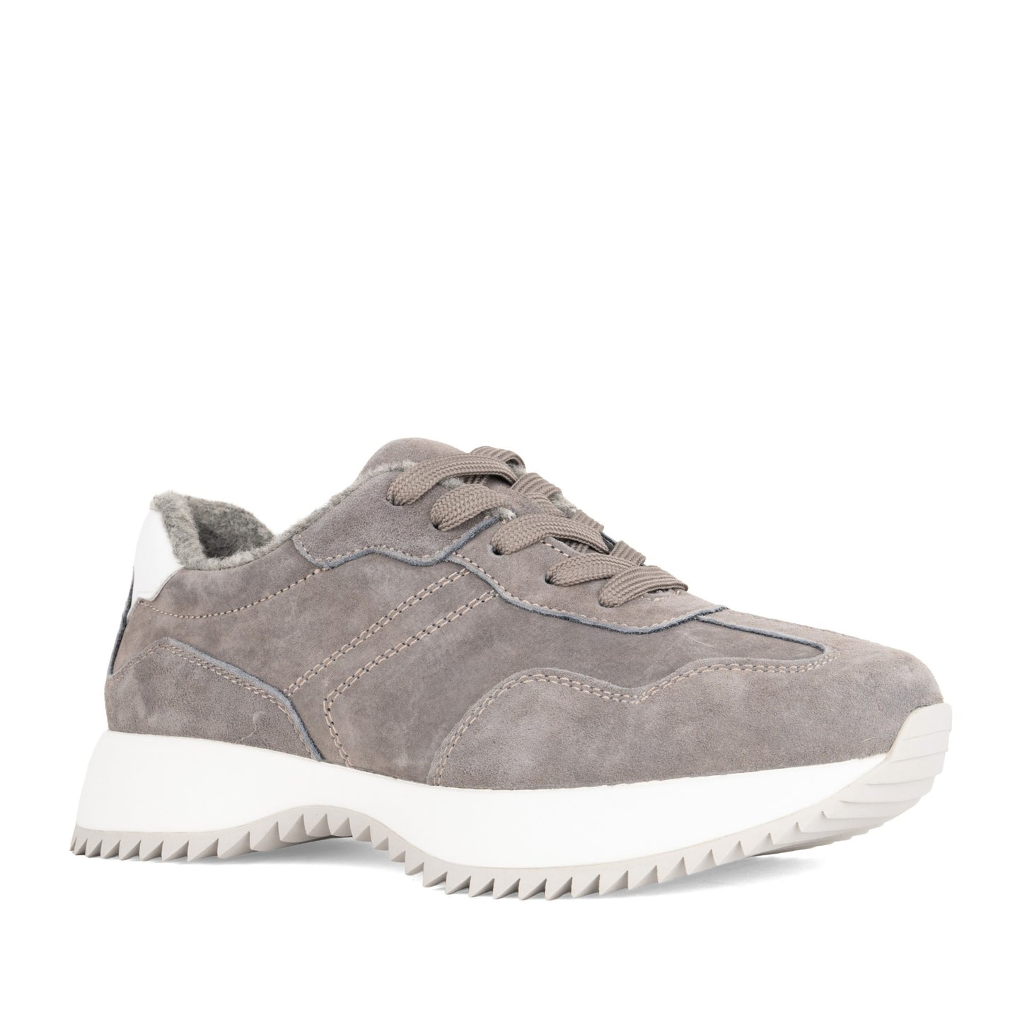 Women's Gray Wedge Fashion Sneakers