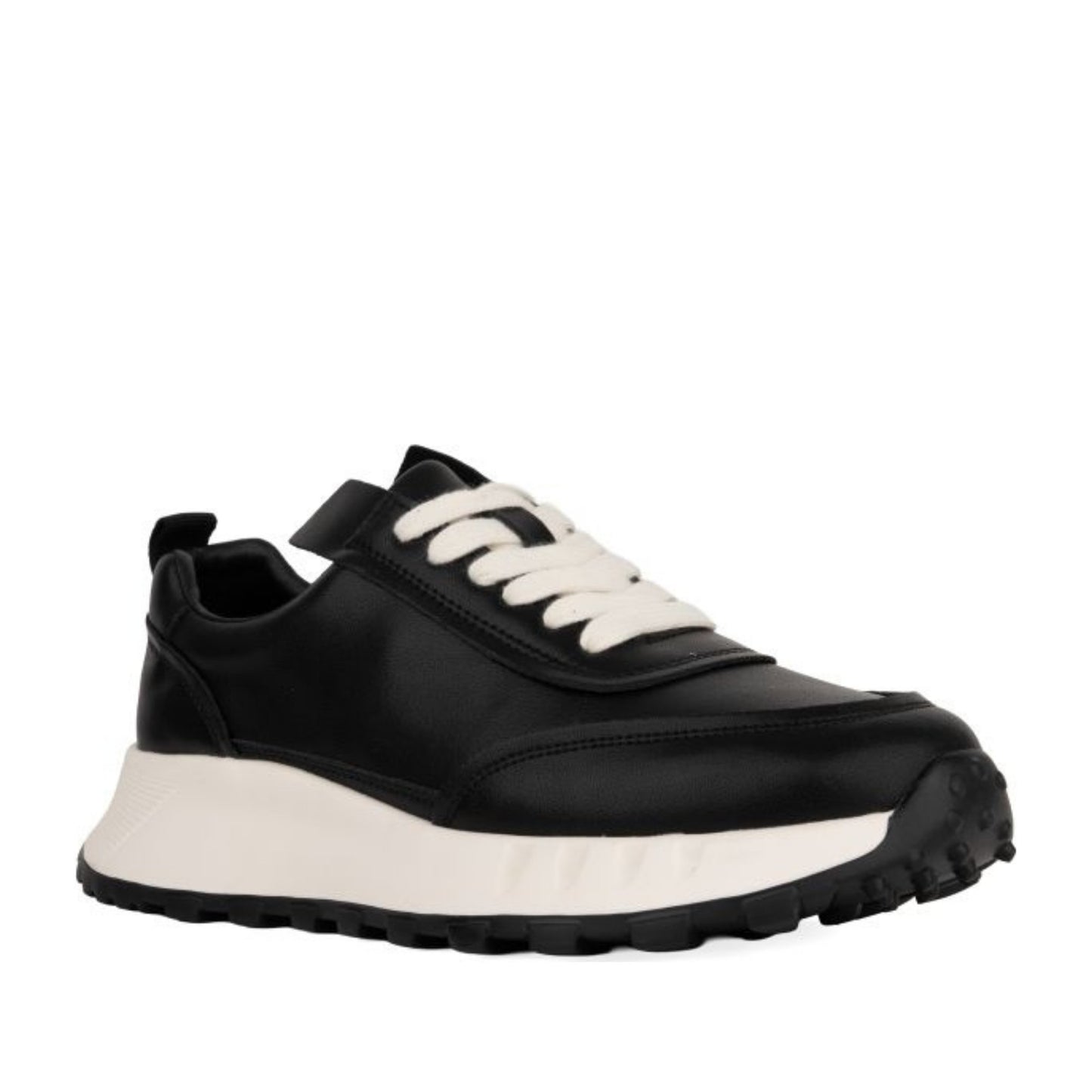 Women's Black Wedge Fashion Sneakers