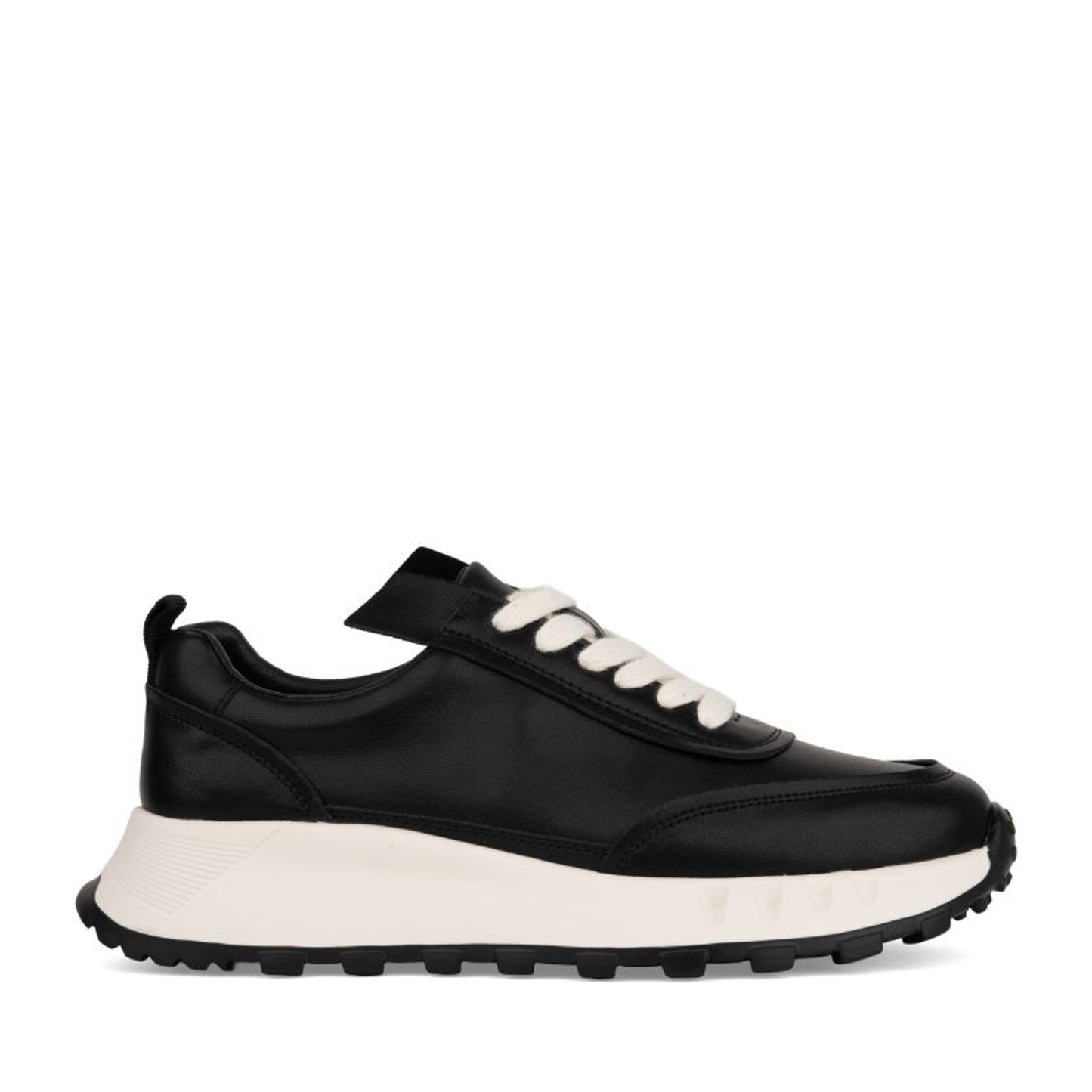 Women's Black Wedge Fashion Sneakers