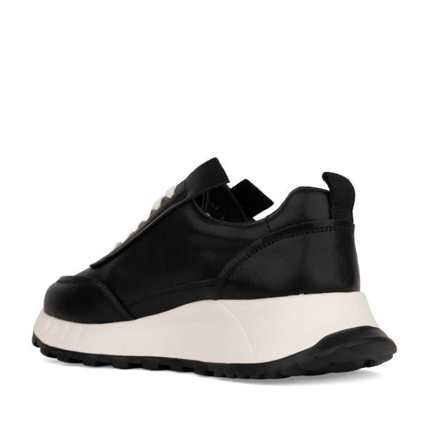 Women's Black Wedge Fashion Sneakers