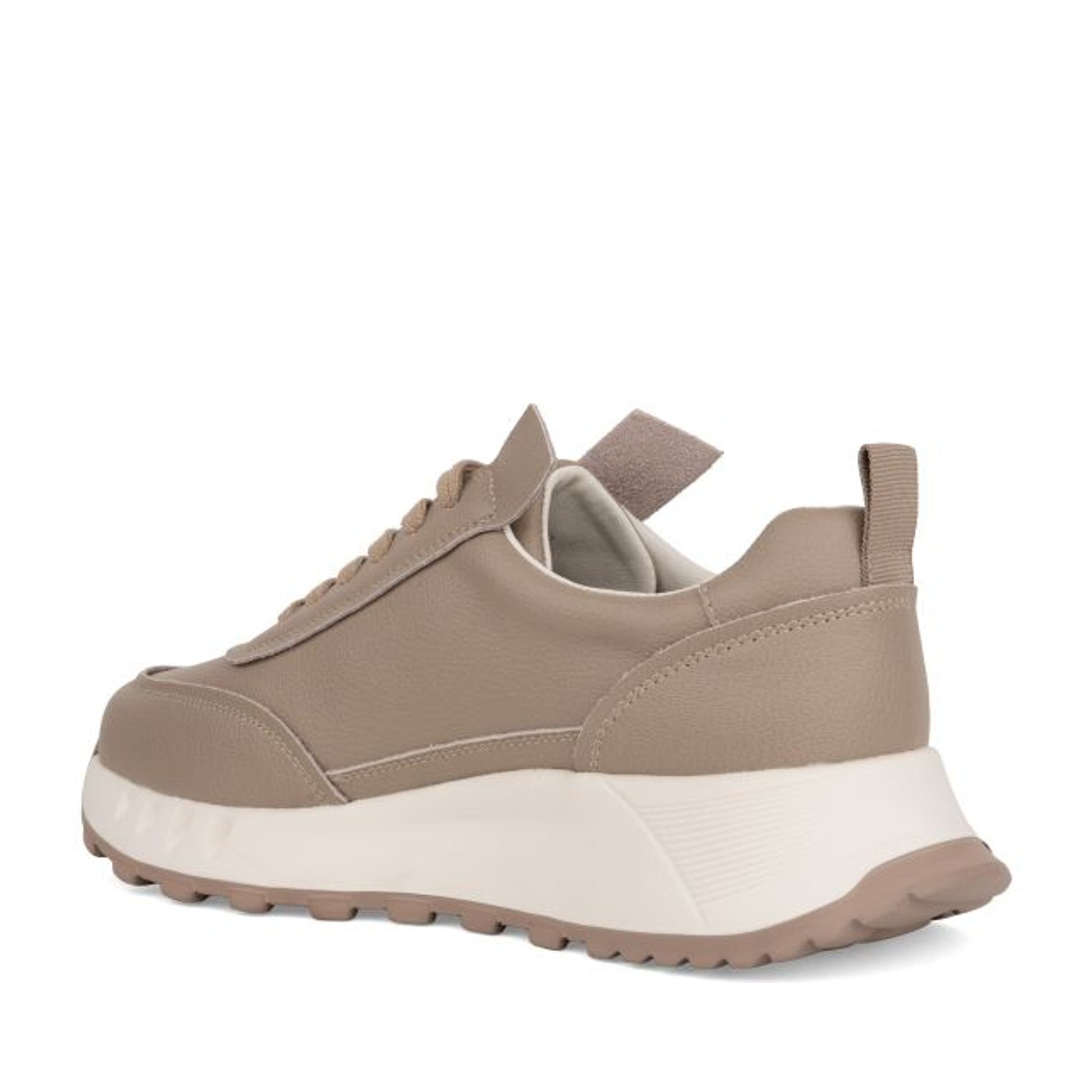Women's Beige Wedge Fashion Sneakers