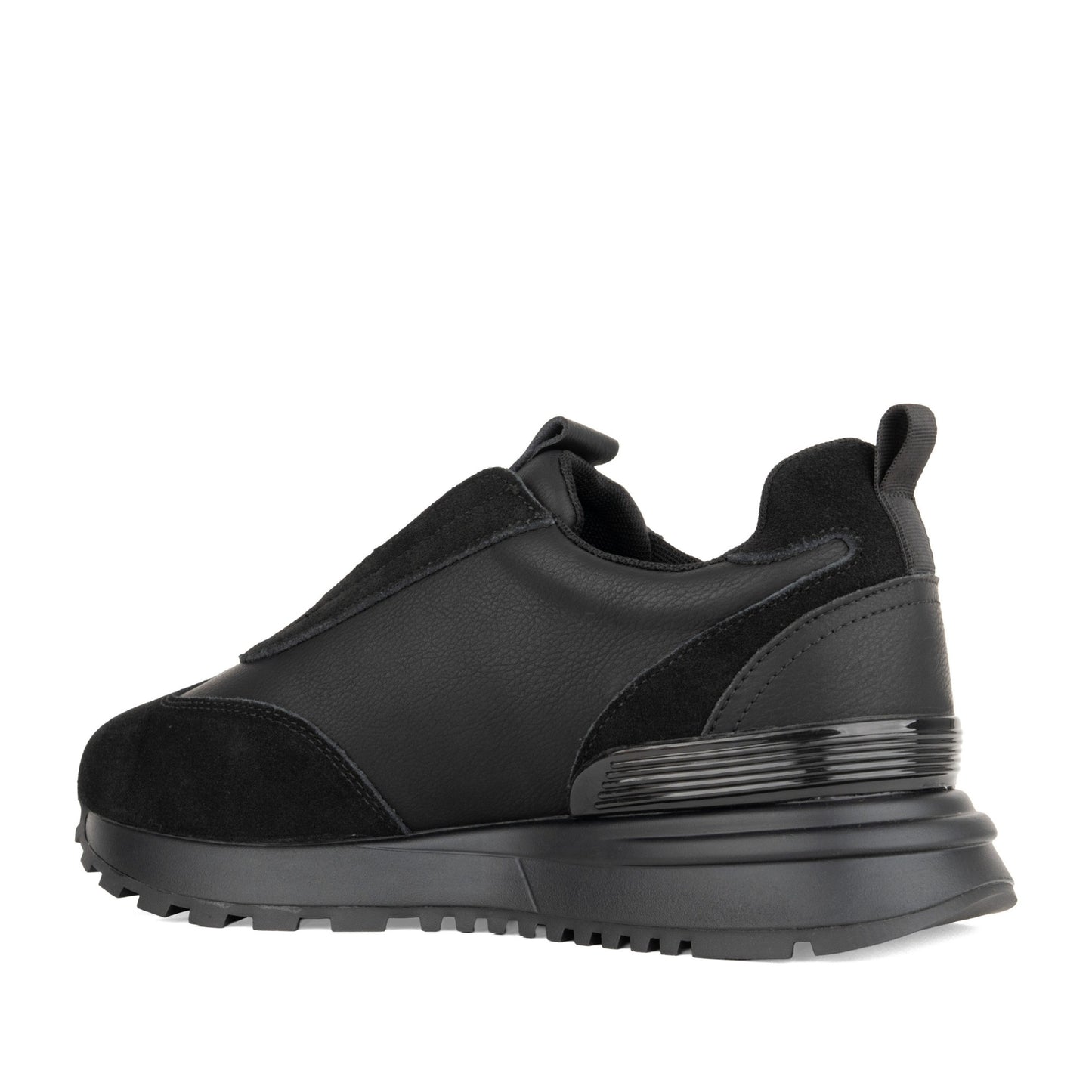 Women's Black Wedge Fashion Sneakers