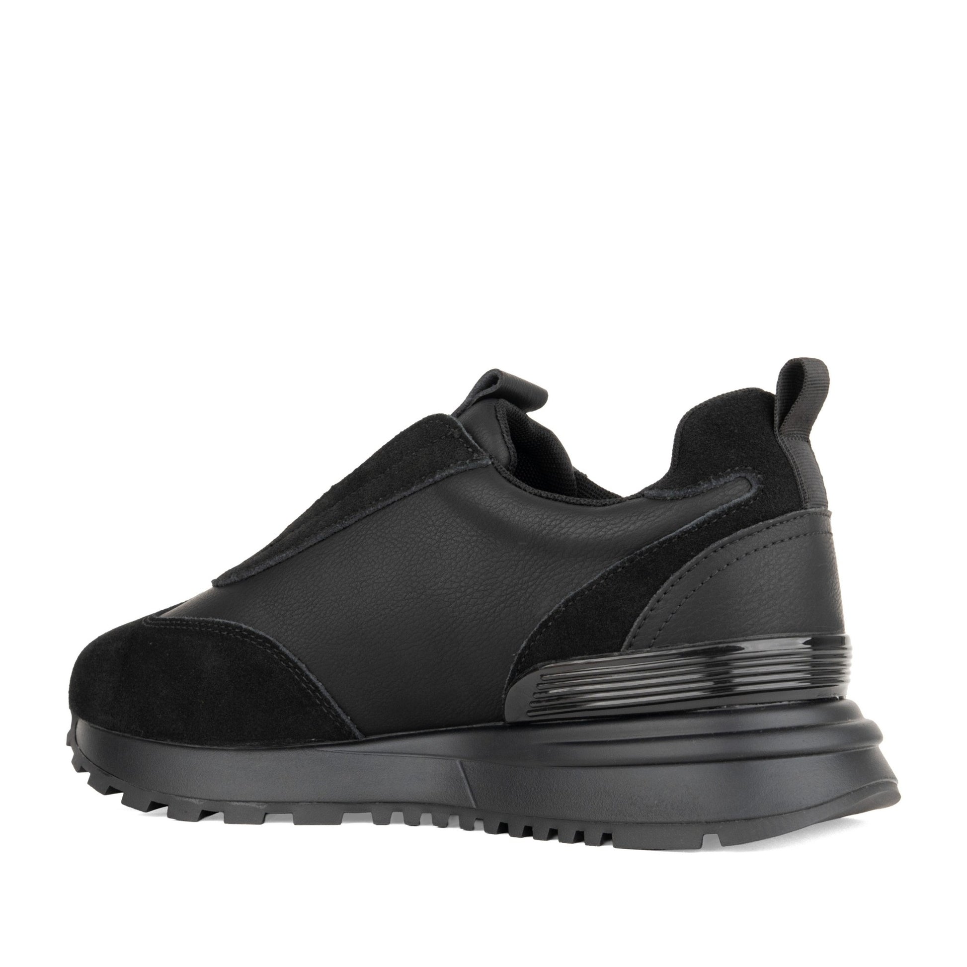 Women's Black Wedge Fashion Sneakers