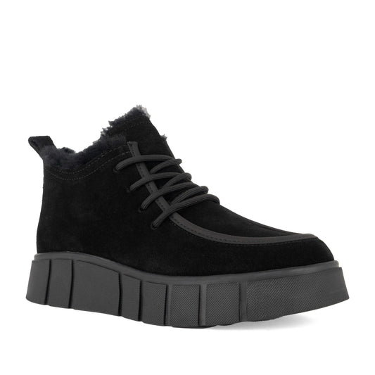 Women's Black Wedge Ankle Boots