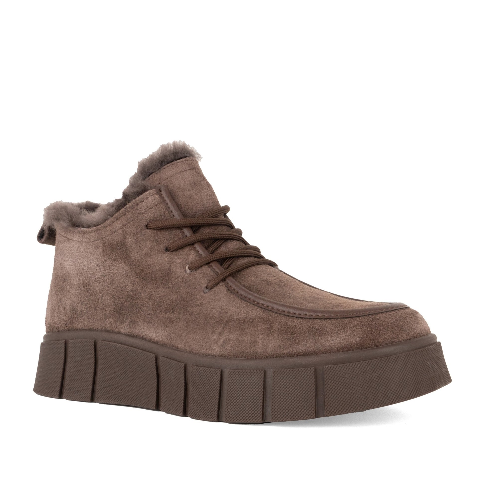 Women's Brown Wedge Ankle Boots