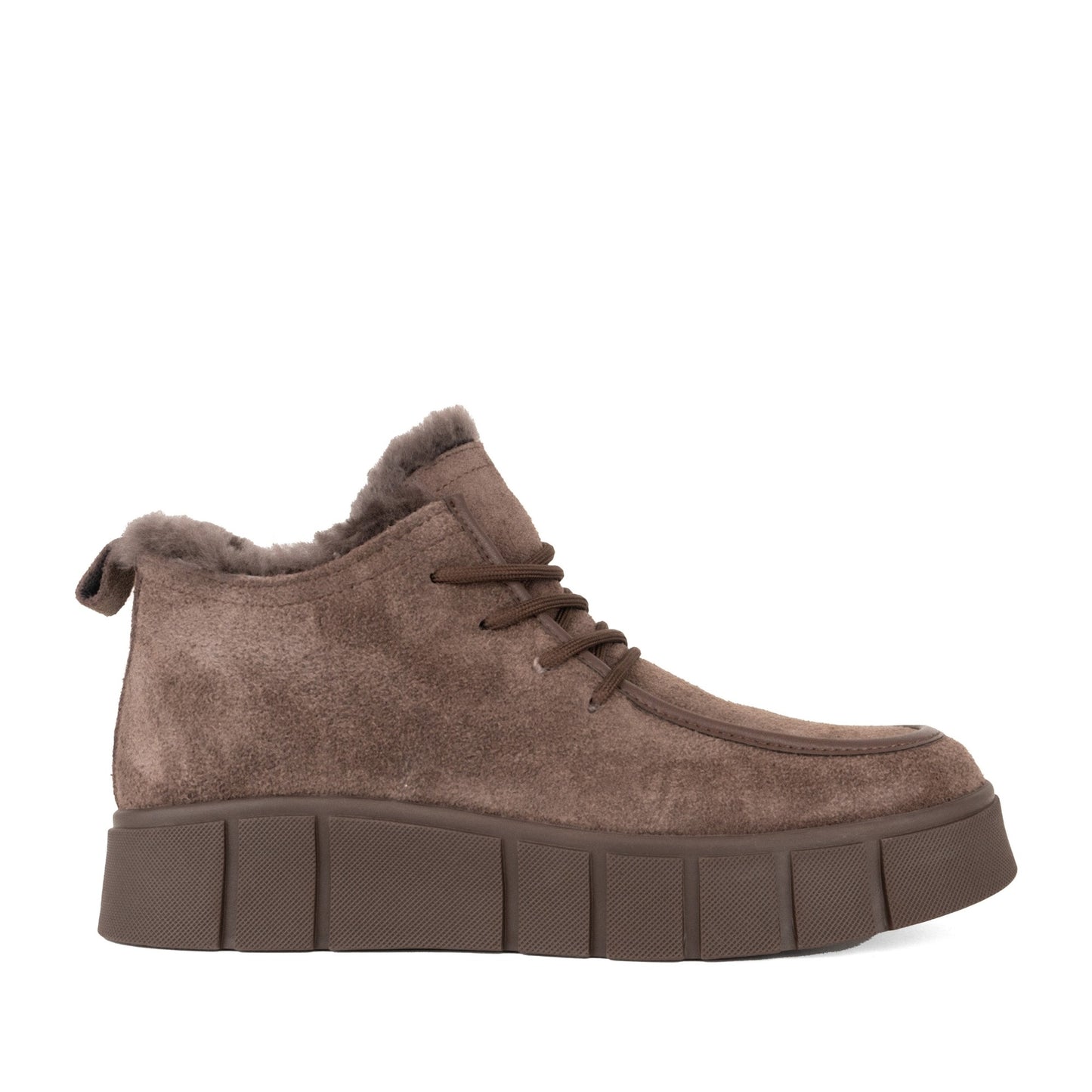 Women's Brown Wedge Ankle Boots