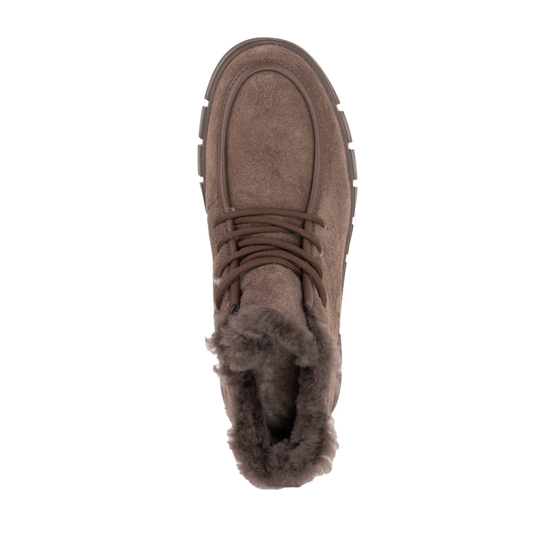 Women's Brown Wedge Ankle Boots