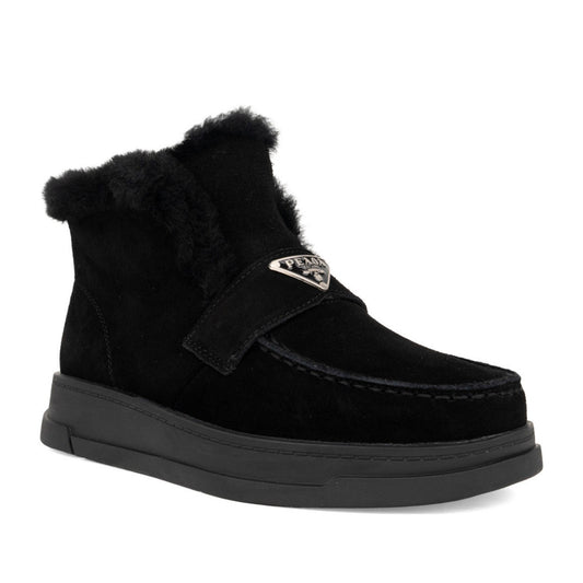 Women's Black Wedge Ankle Boots