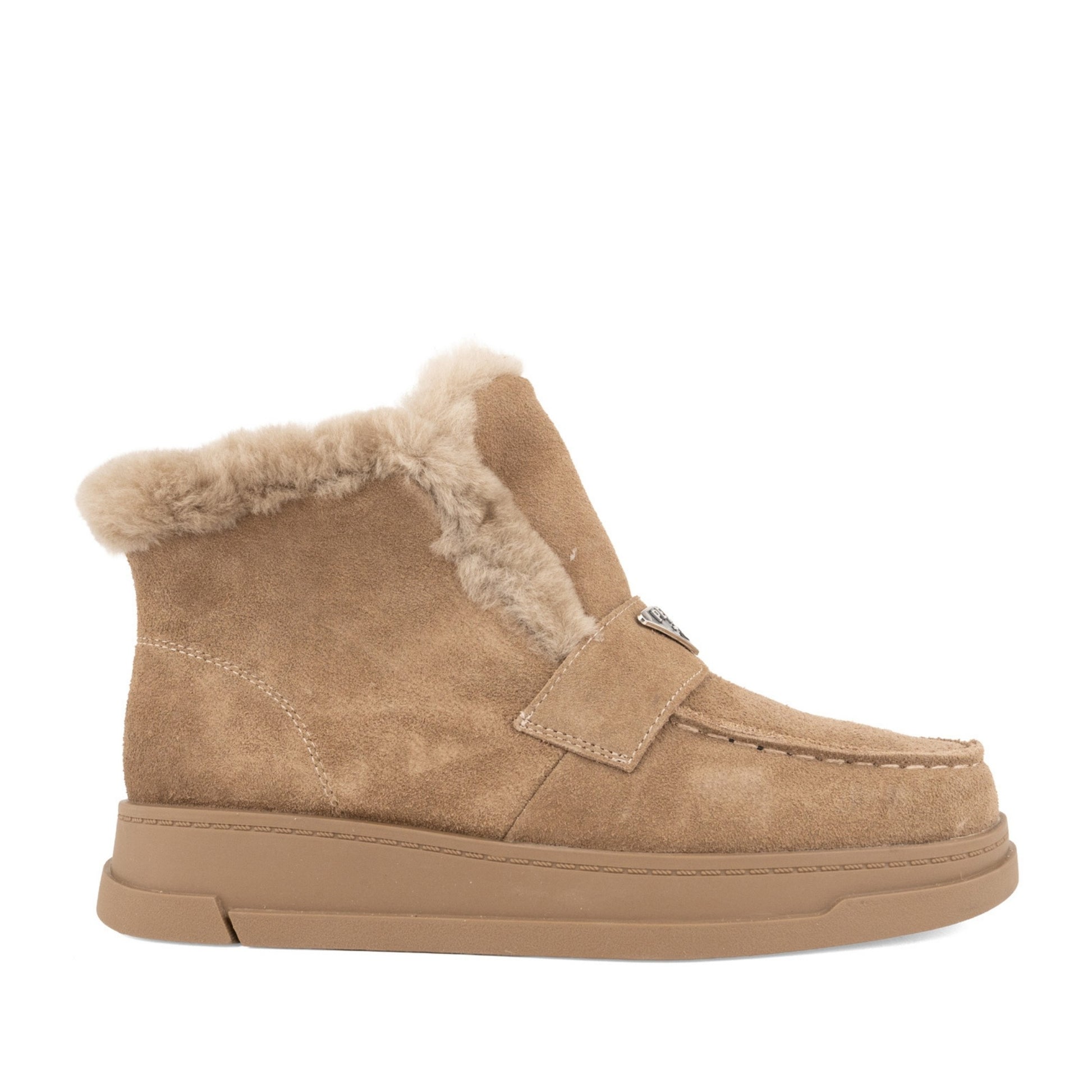 Women's Brown Wedge Ankle Boots